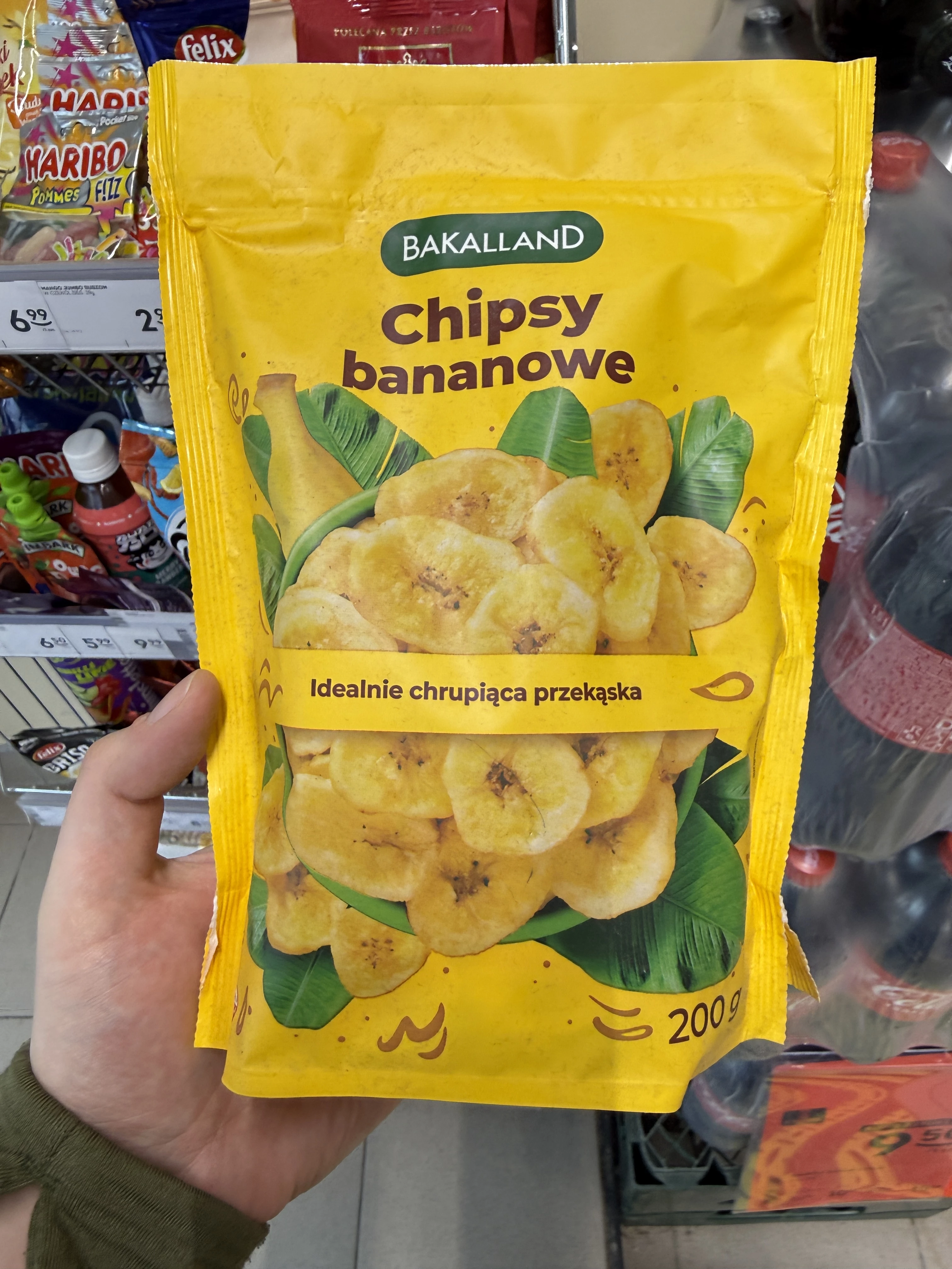 Bakalland Chipsy bananowe | 200g