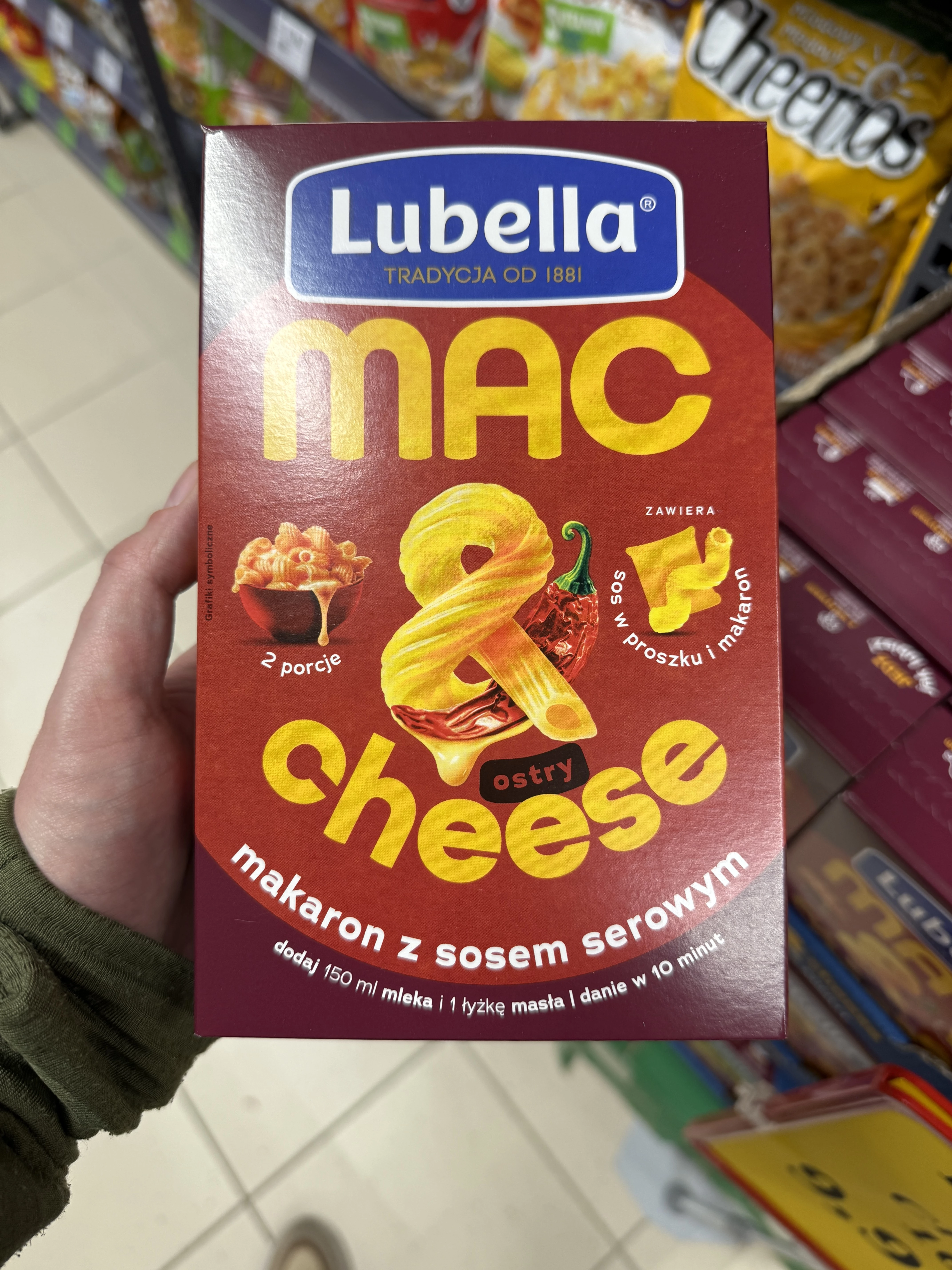 Lubella Mac & Cheese ostry makaron z sosem serowym | 160g