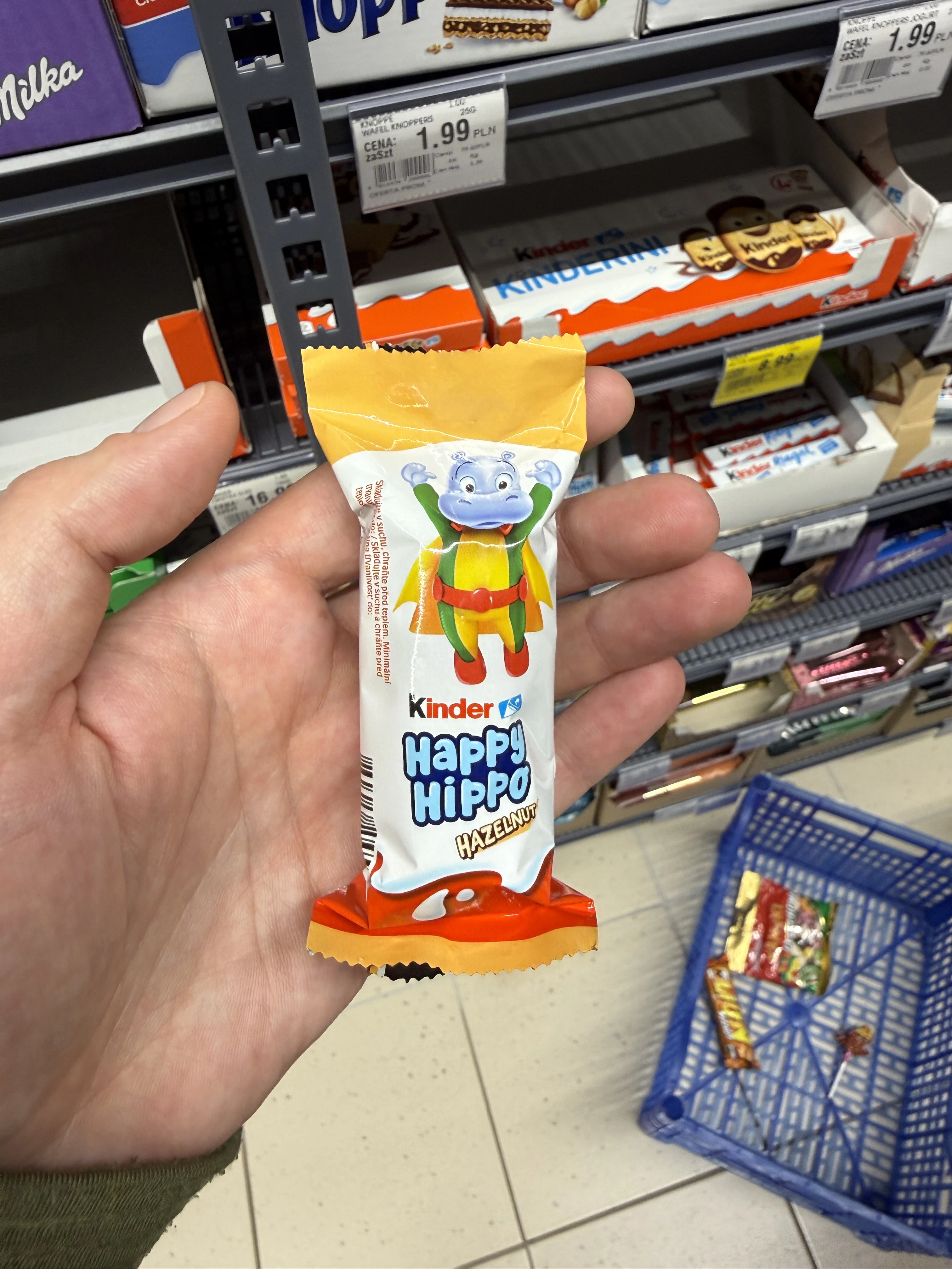 Kinder Happy Hippo Hazelnut (hipopotam superbohater) | 20,7g