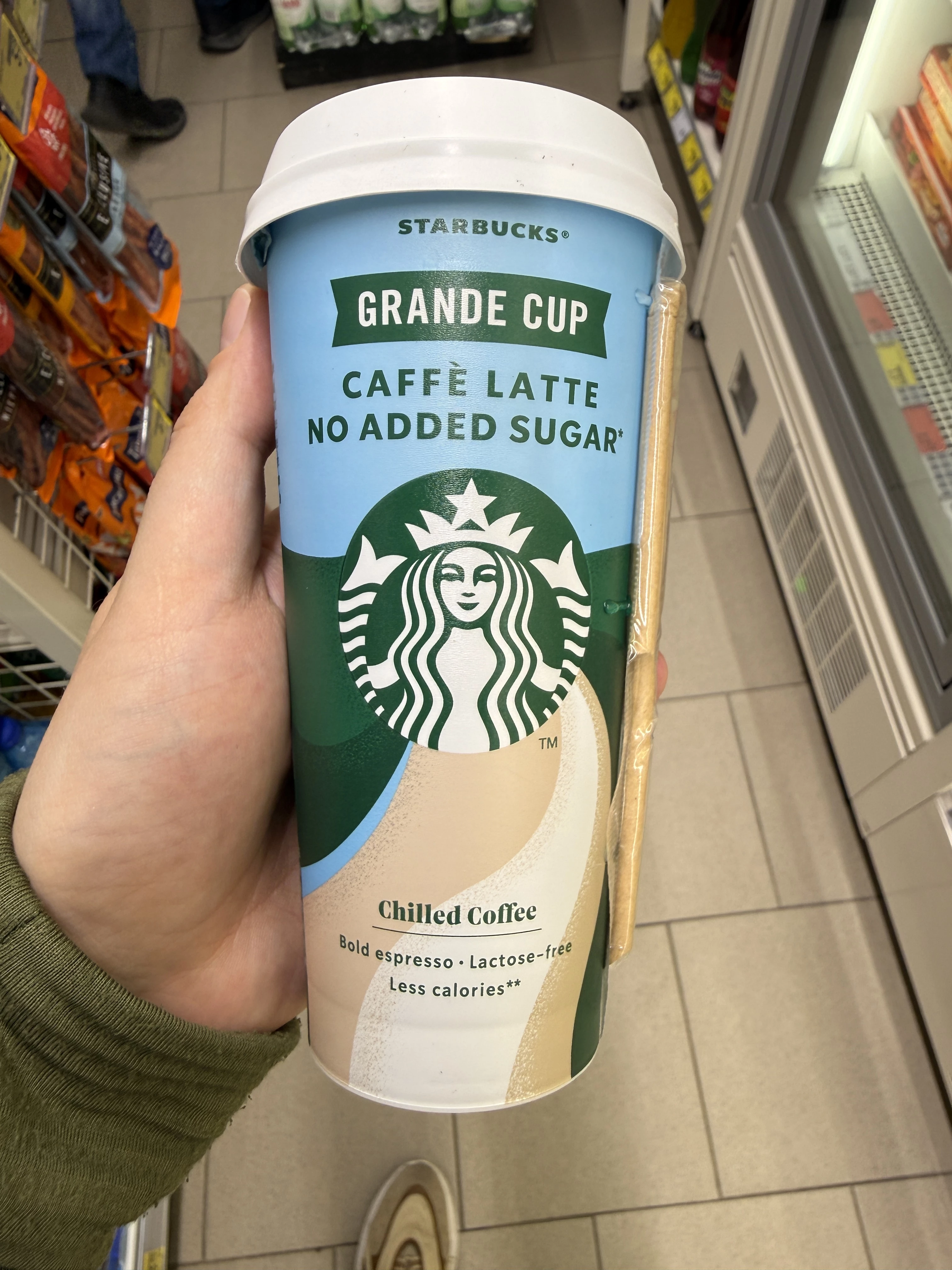 Starbucks Caffè Latte No Added Sugar Grande Cup | 330ml