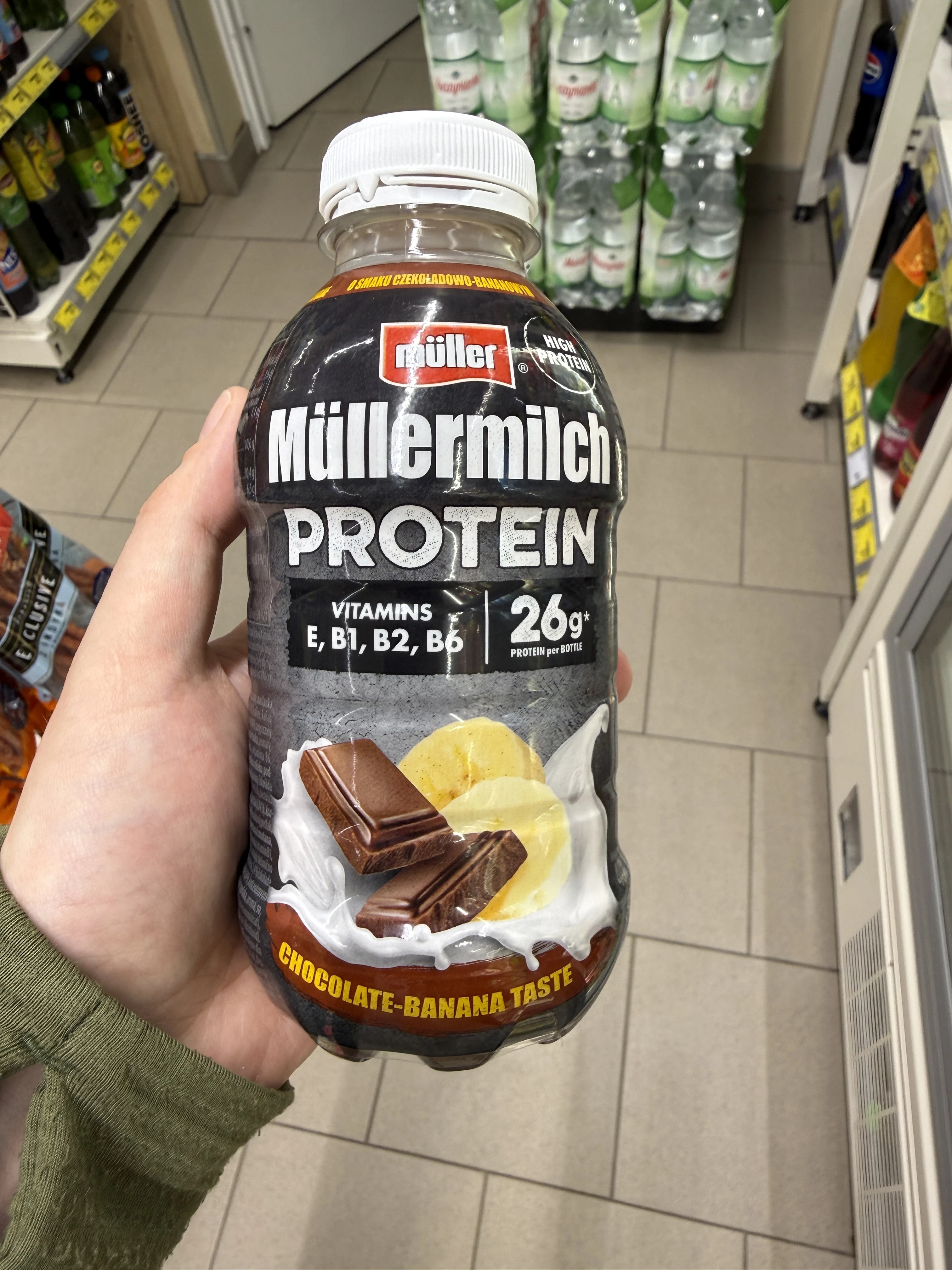 Müller Müllermilch Protein Napój mleczny o smaku czekoladowo-bananowym | 400g