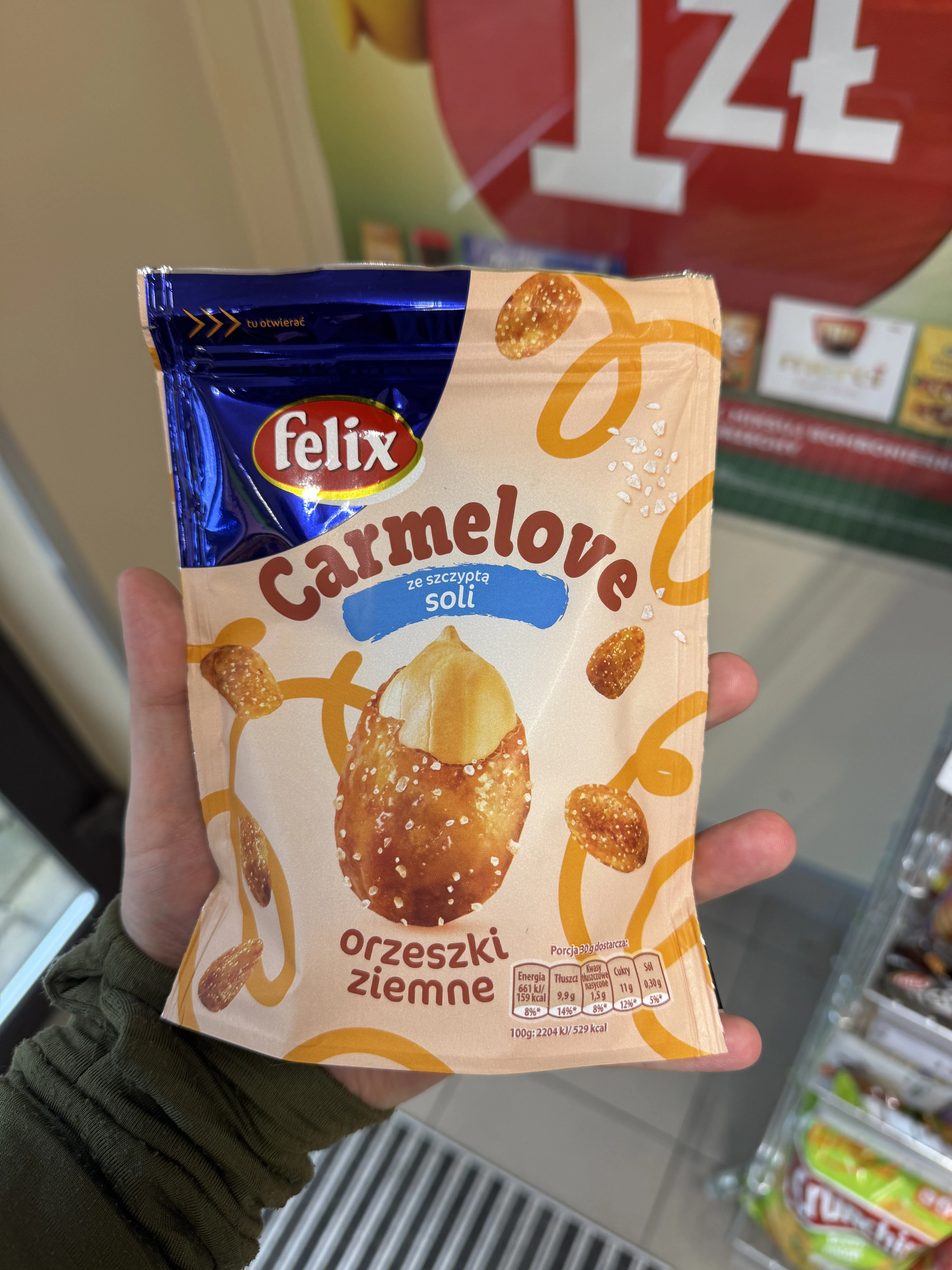 Felix Carmelove Orzeszki ziemne w karmelu ze szczyptą soli | 160g