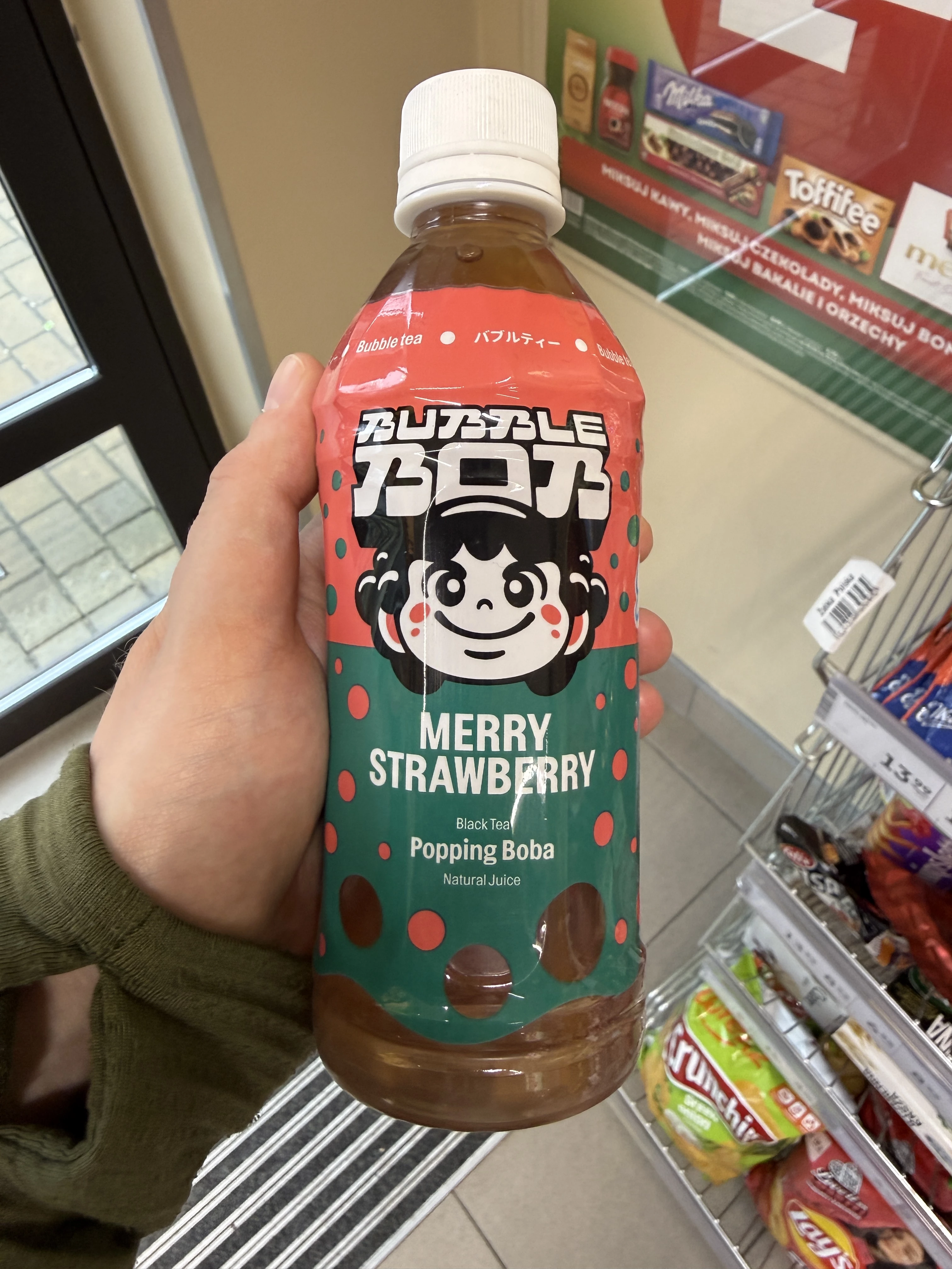 Bubble Bob Merry Strawberry / Bubble Bob Popping Bubble Tea truskawka | 350ml