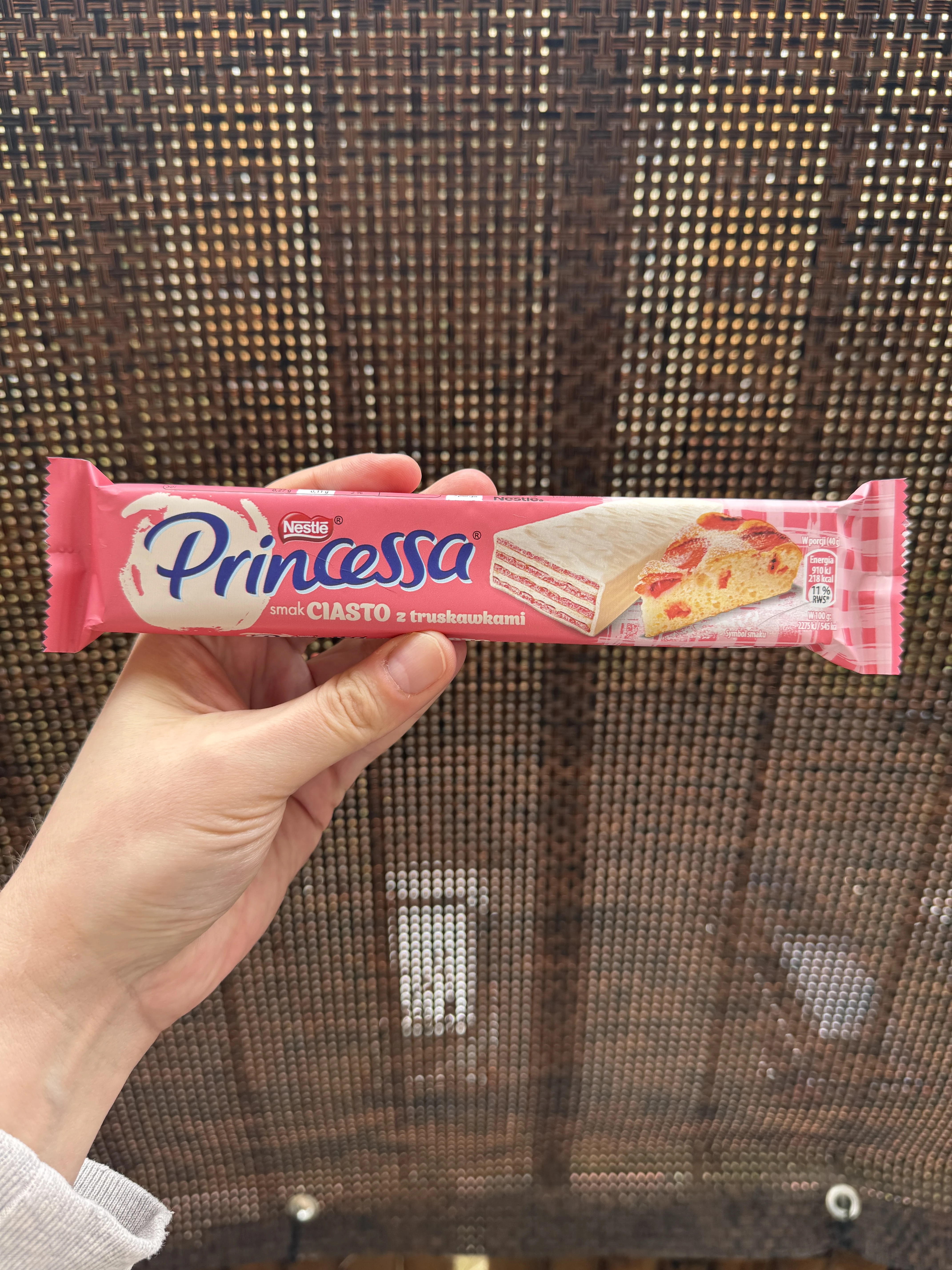 Princessa Wafelek o smaku ciasta z truskawkami | 40g