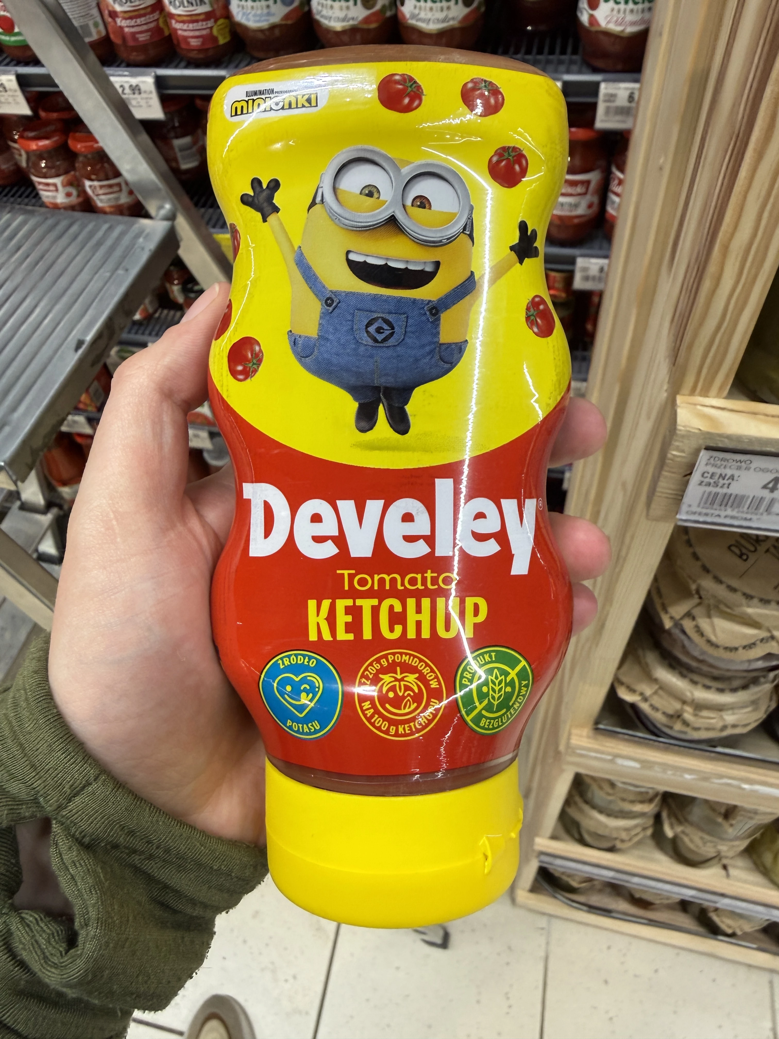 Develey Tomato Ketchup Minionki (żółta etykieta) | 450g