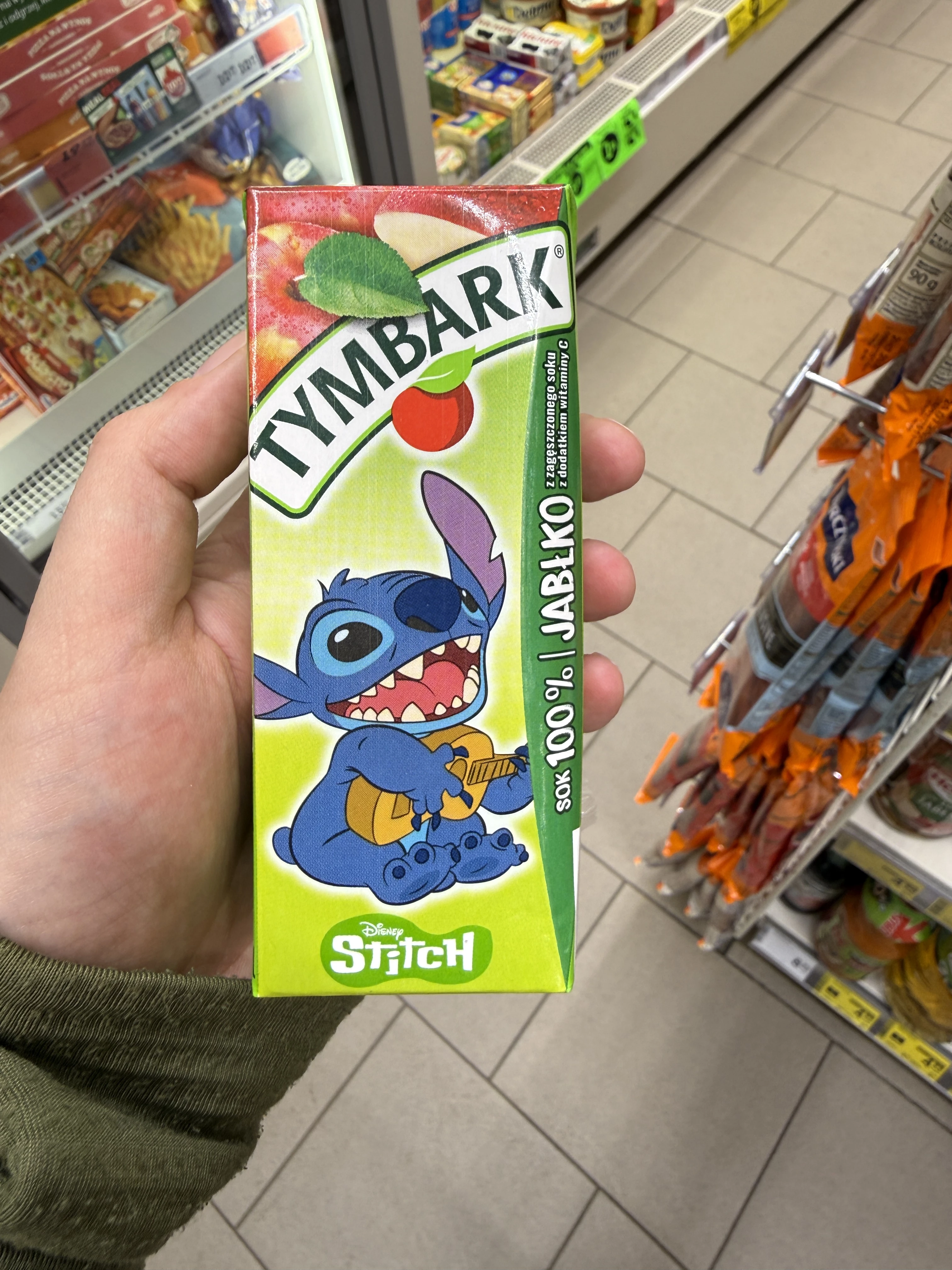 Tymbark Sok 100% Jabłko / Disney Stitch | 200ml