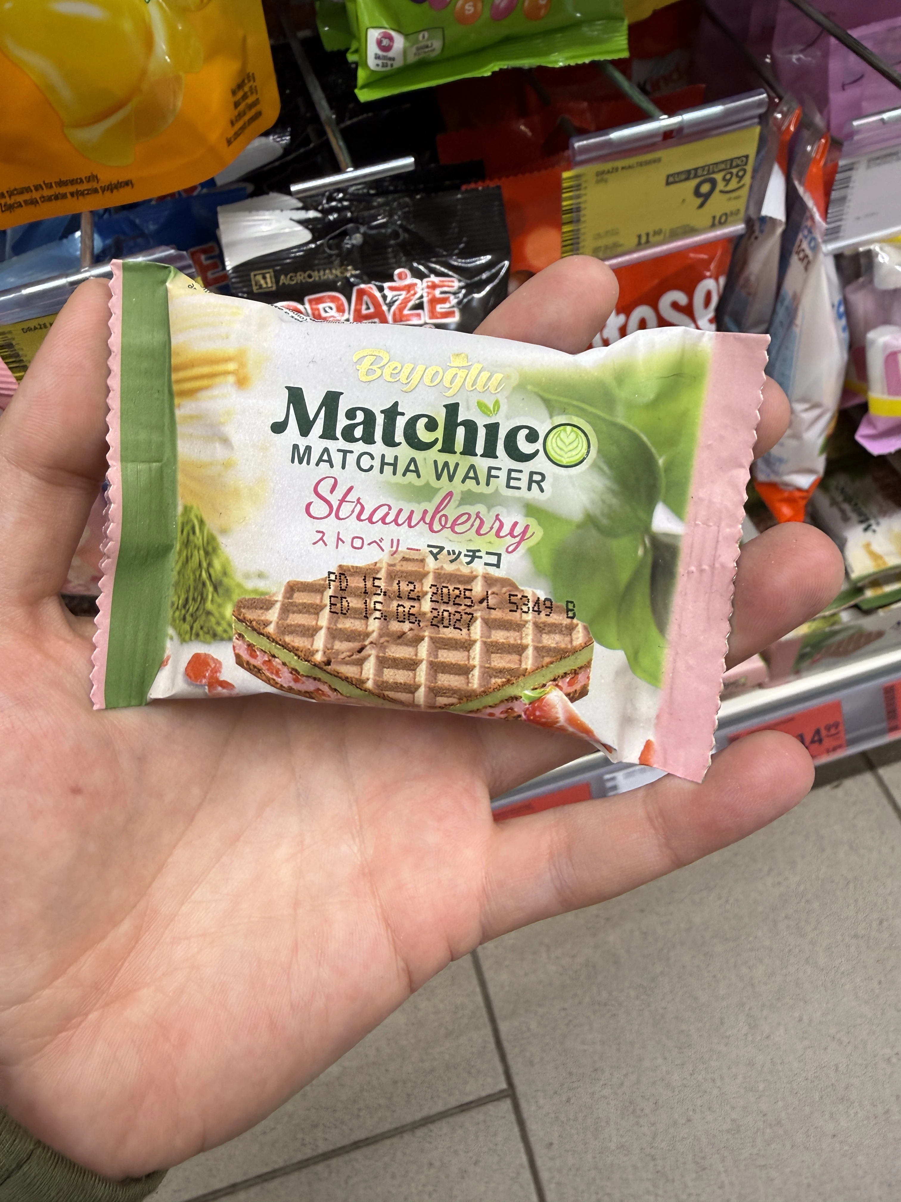 Beyoglu Matchico Matcha Wafer Strawberry | 32g