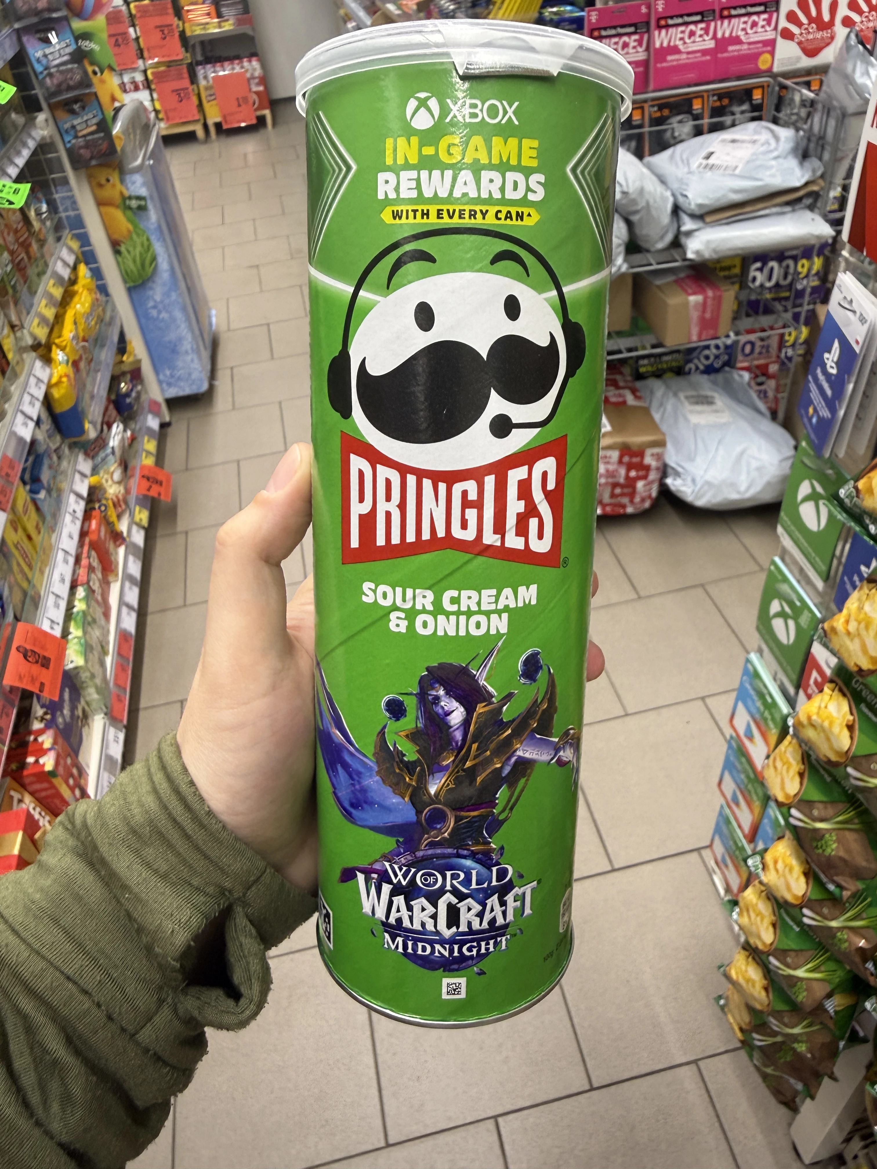 Pringles Sour Cream & Onion (edycja gamingowa Xbox / World of Warcraft: Midnight) | 165g
