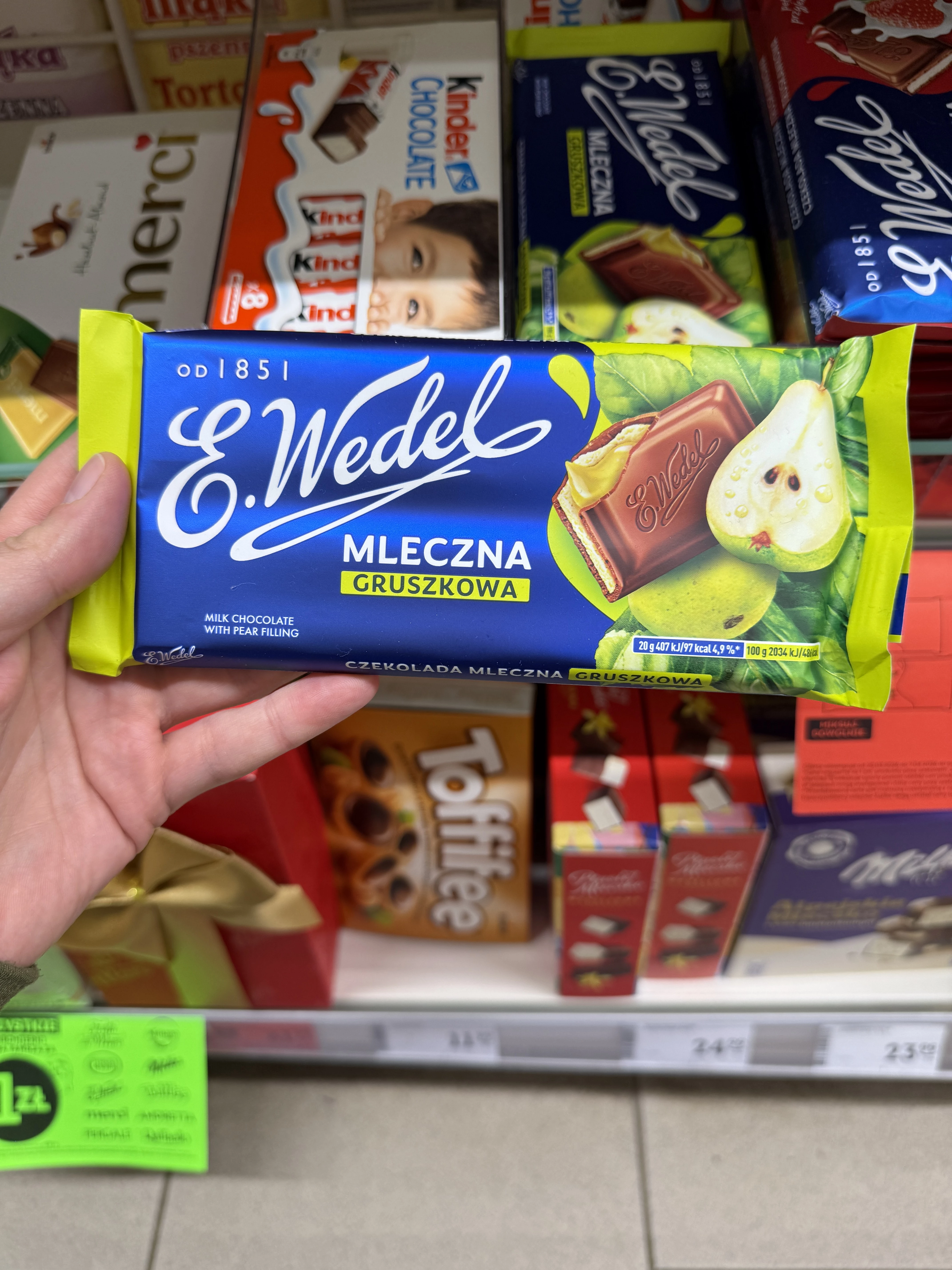 E. Wedel Czekolada mleczna gruszkowa | 100g