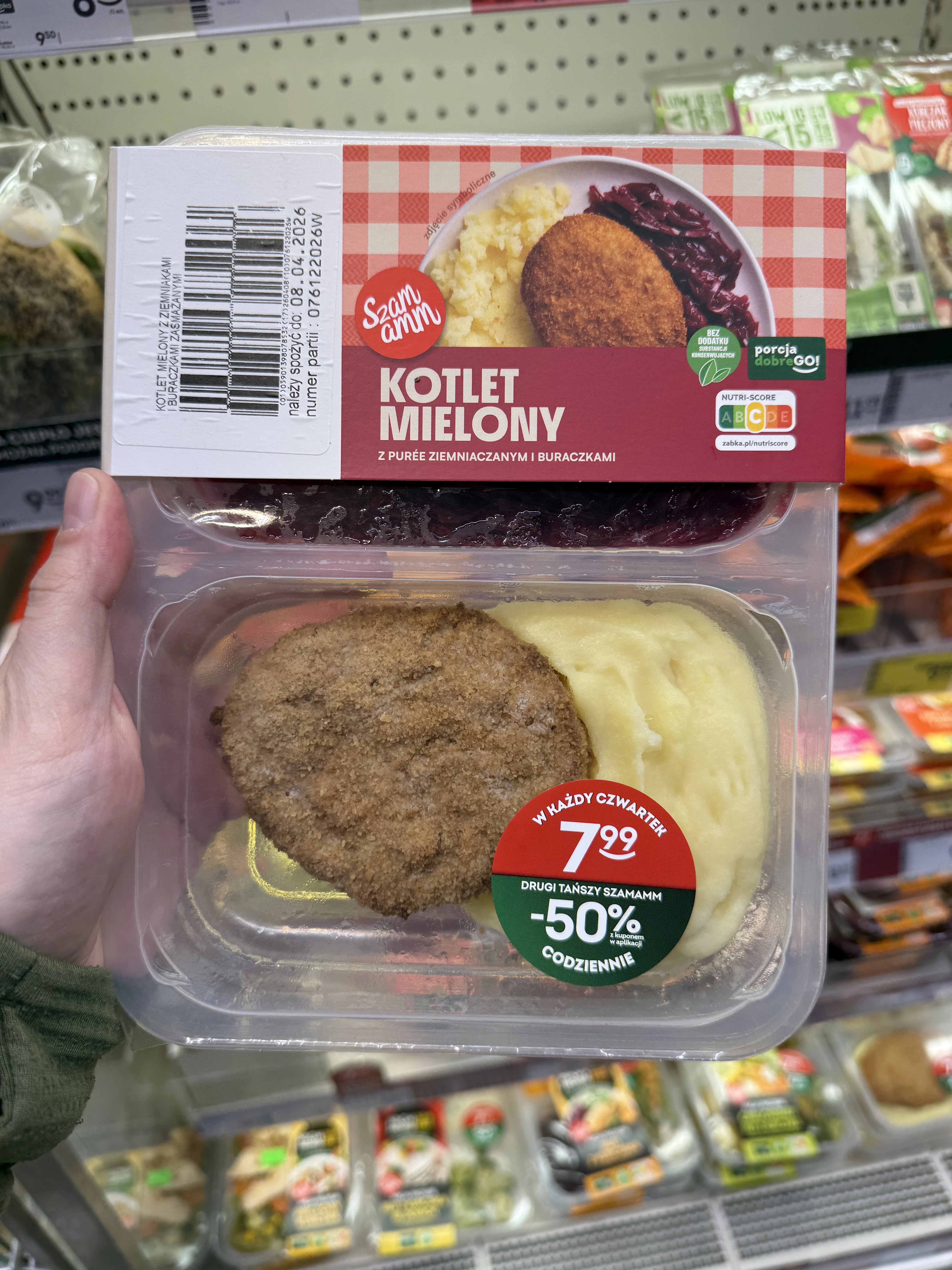 Szamamm Kotlet mielony z purée ziemniaczanym i buraczkami | 400g