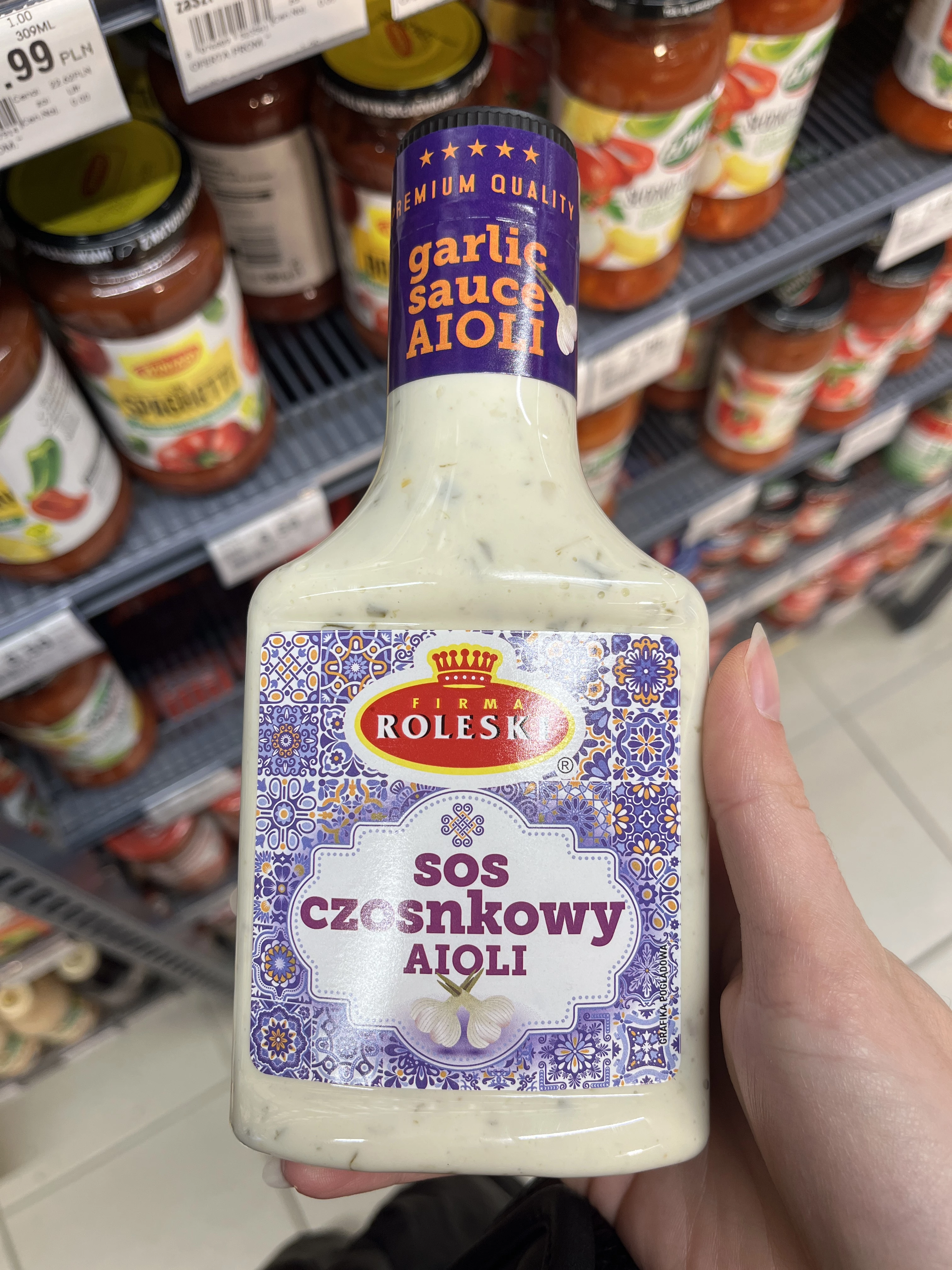 Roleski Sos czosnkowy aioli | 300g