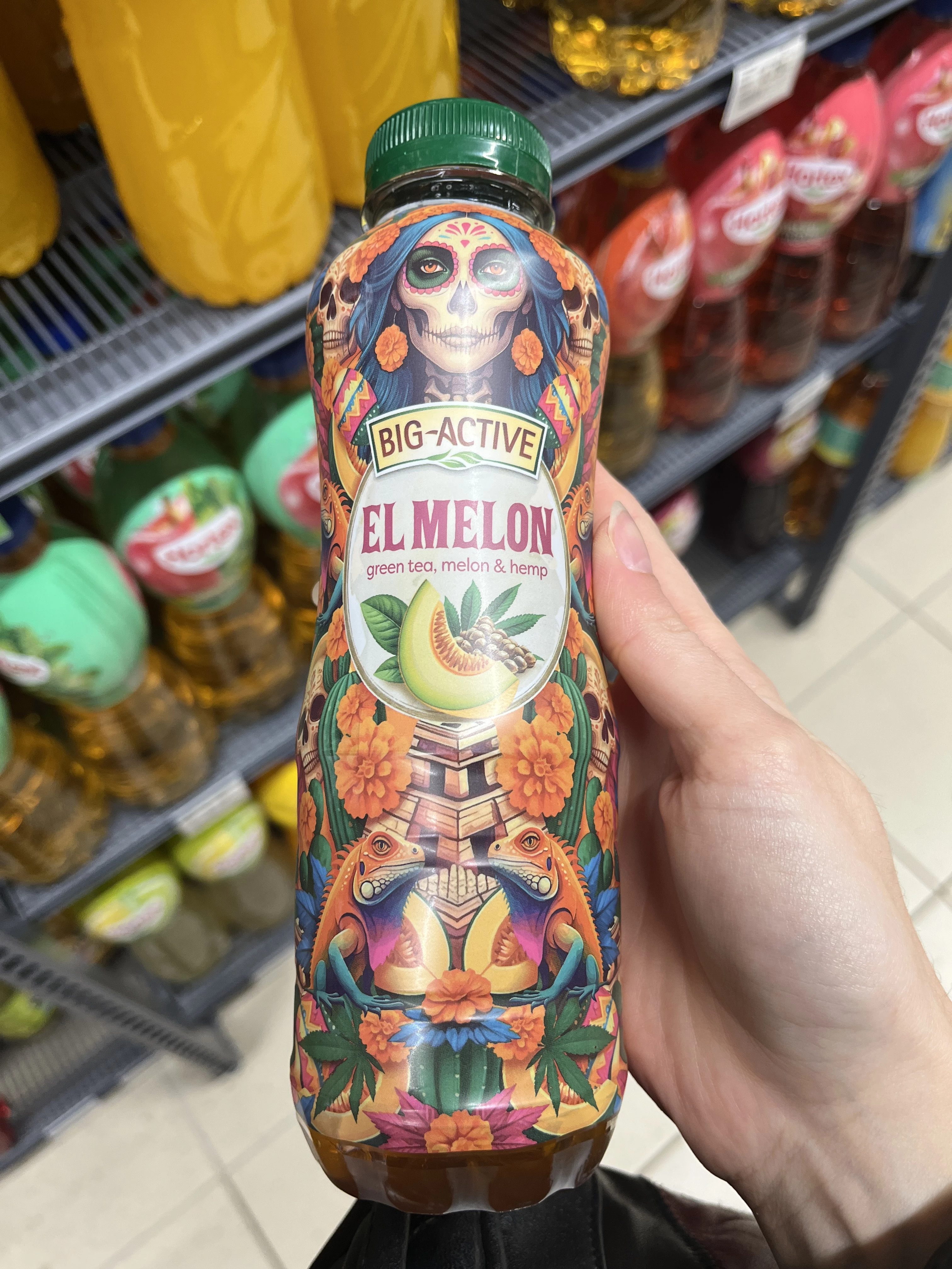 Big-Active El Melon o smaku melona z ekstraktem z nasion konopi siewnych | 500ml