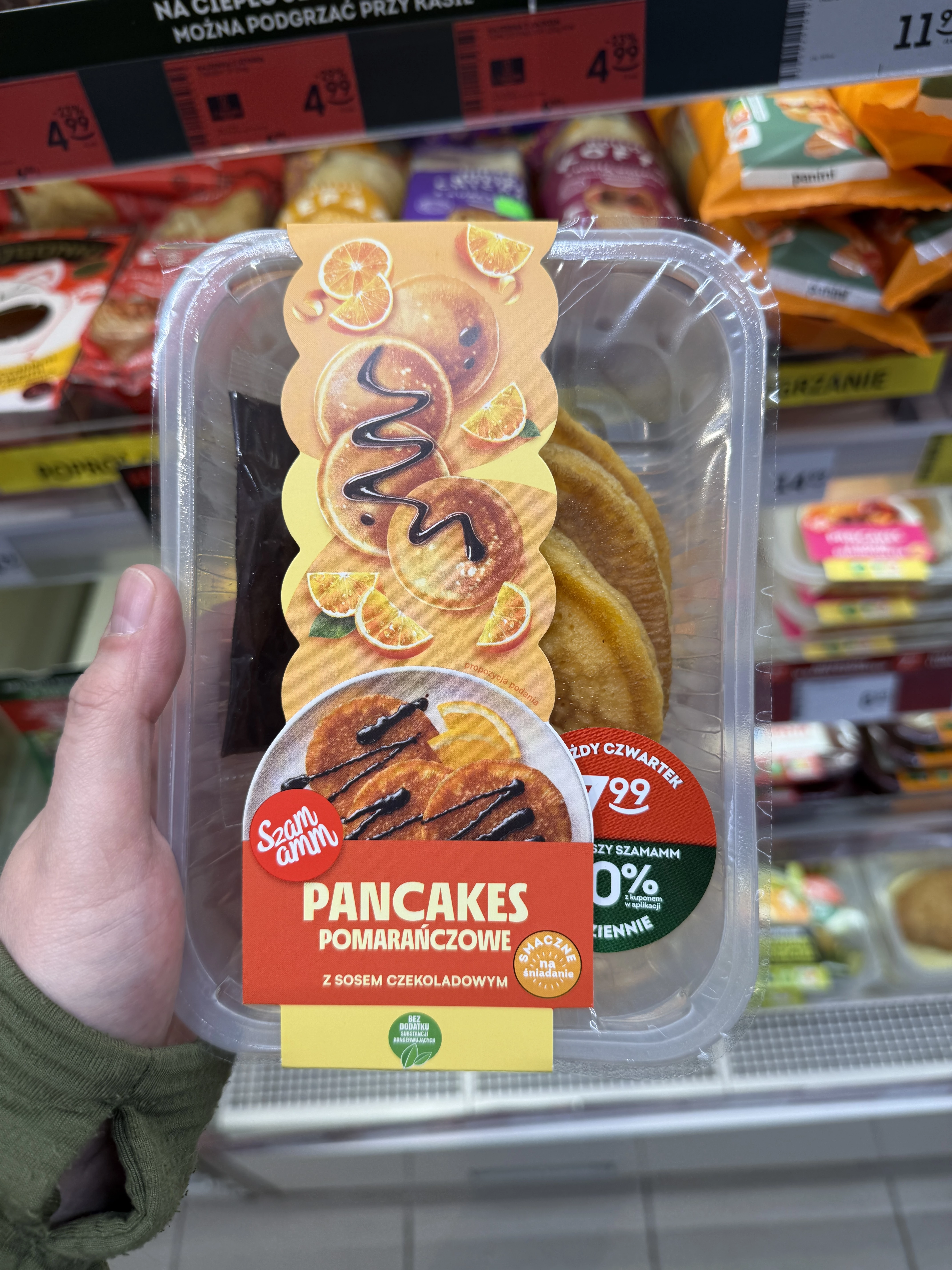 Pancakes pomarańczowe z sosem czekoladowym Szamamm | 180g
