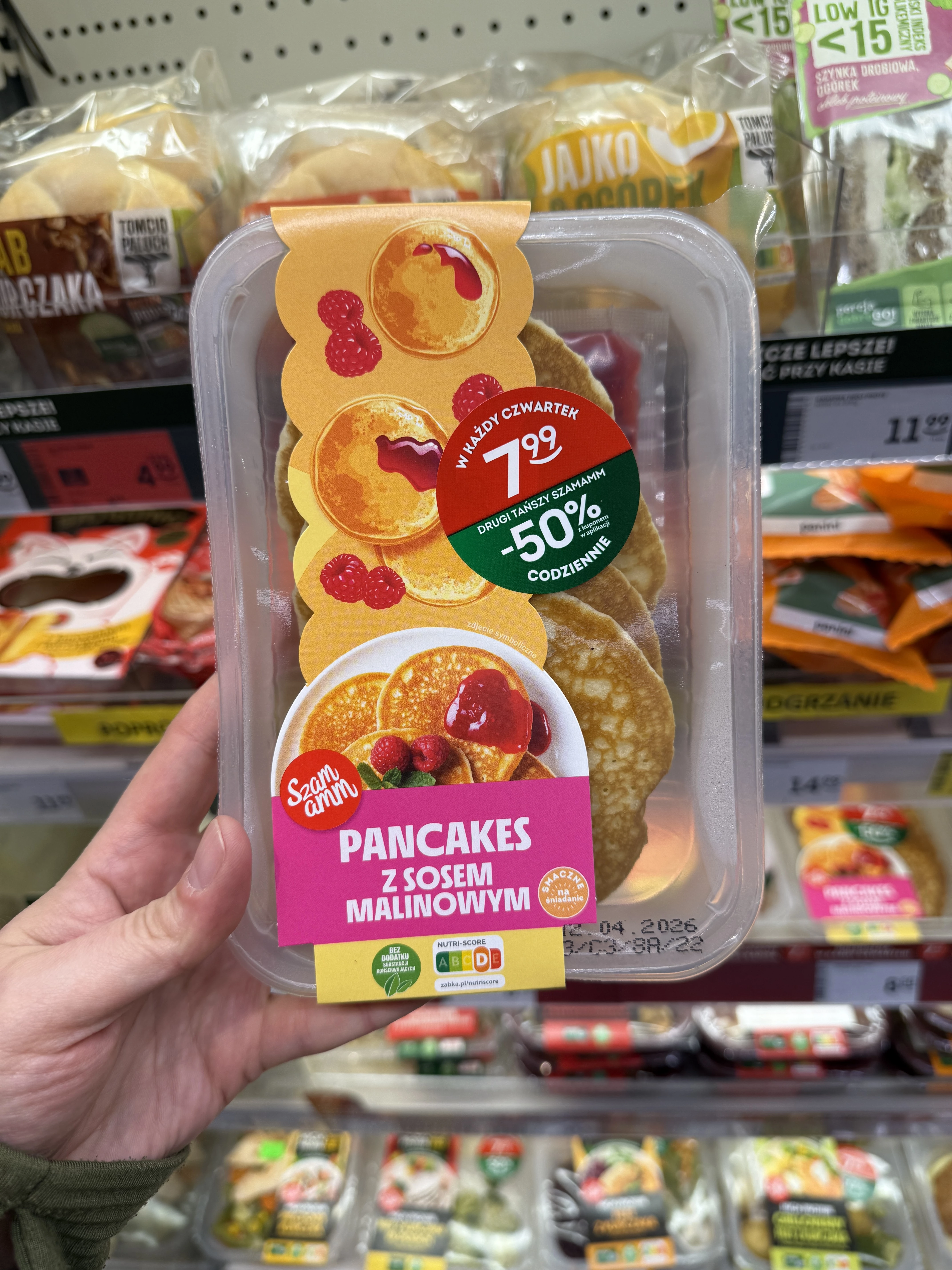 Szamamm Pancakes z sosem malinowym | 180g