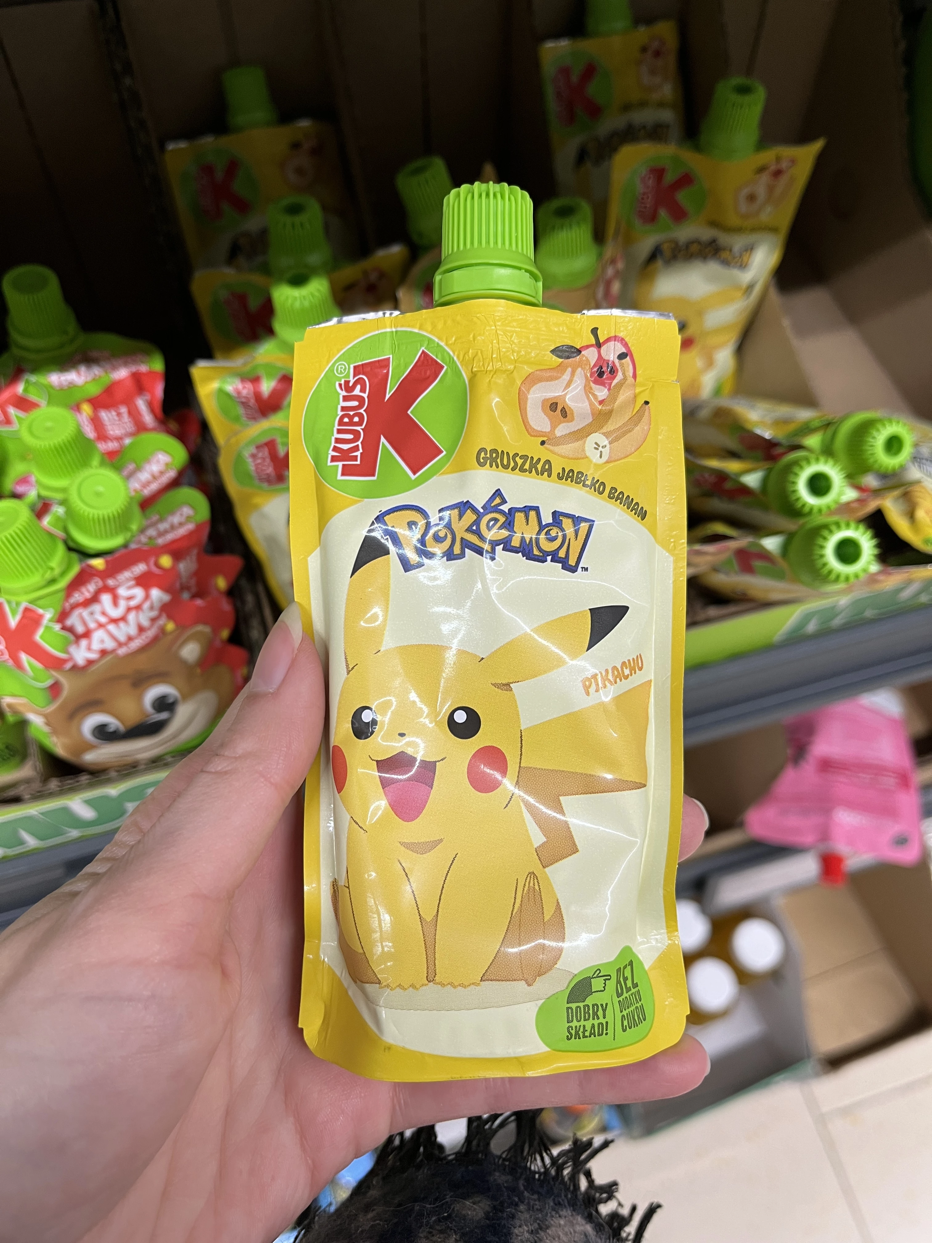 Kubuś Pokemon Mus gruszka-jabłko-banan | 100g