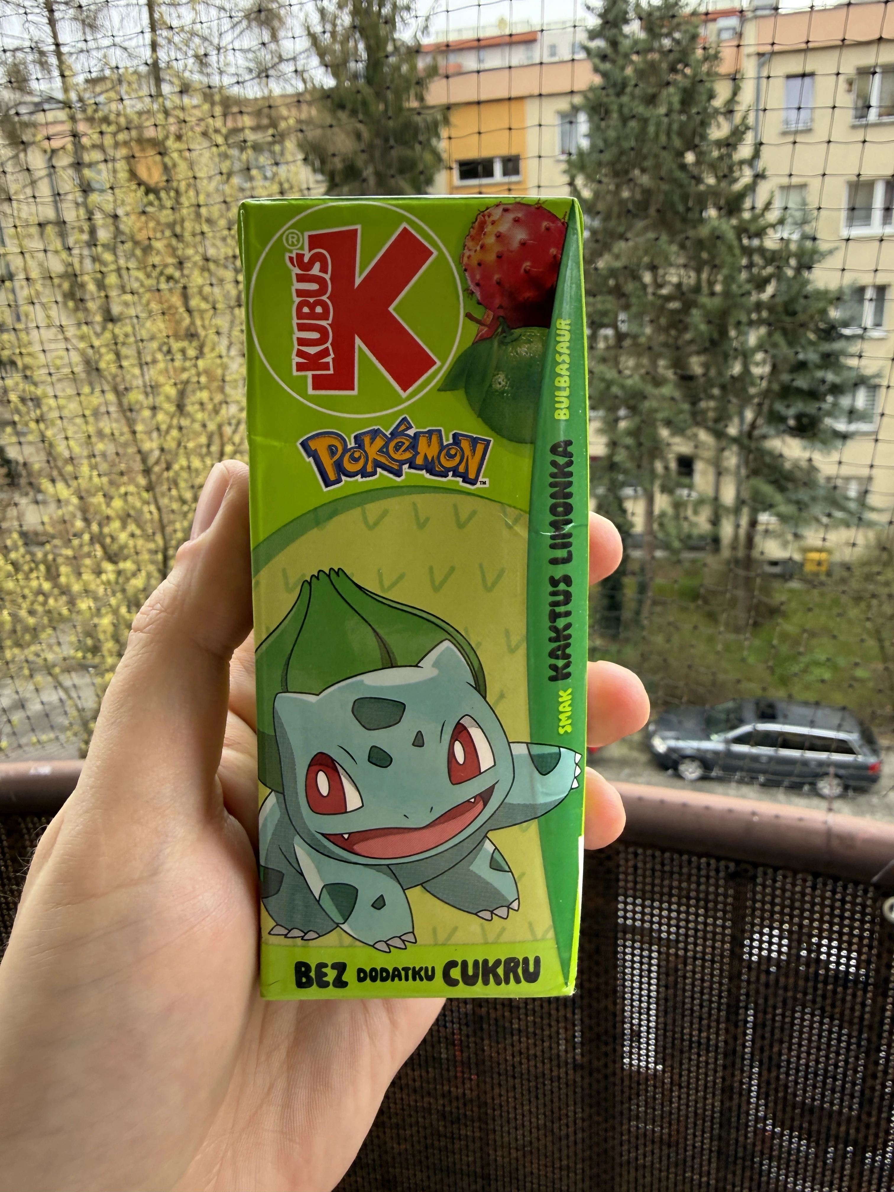Kubuś Pokémon napój Bulbasaur kaktus-limonka | 200ml