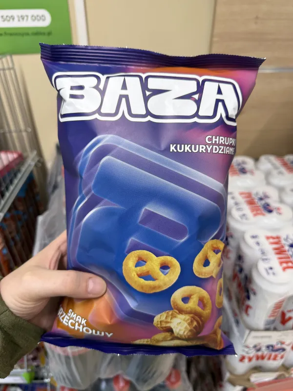 Chrupki kukurydziane BAZA o smaku orzechowym | 70g