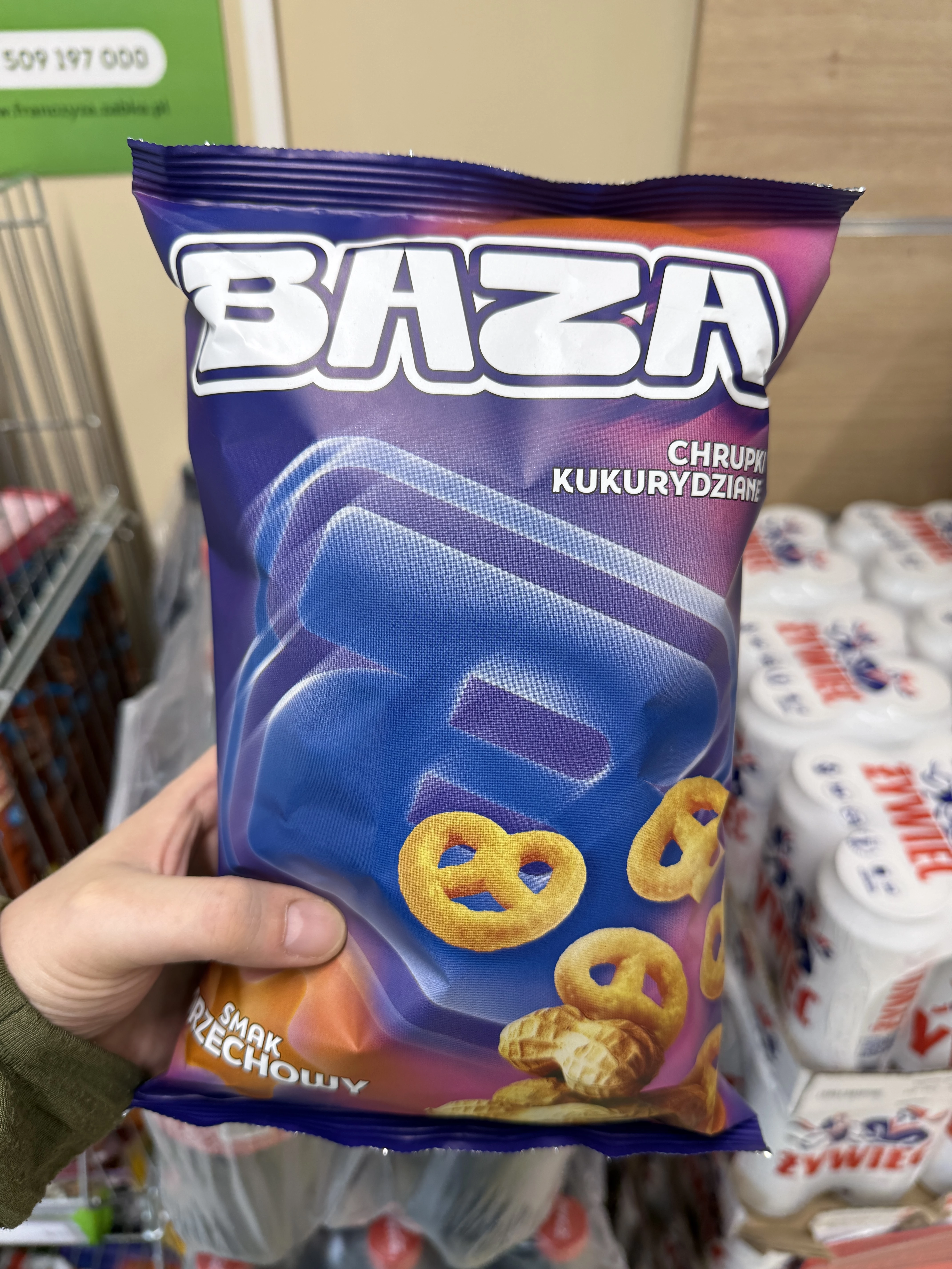 Chrupki kukurydziane BAZA o smaku orzechowym | 70g
