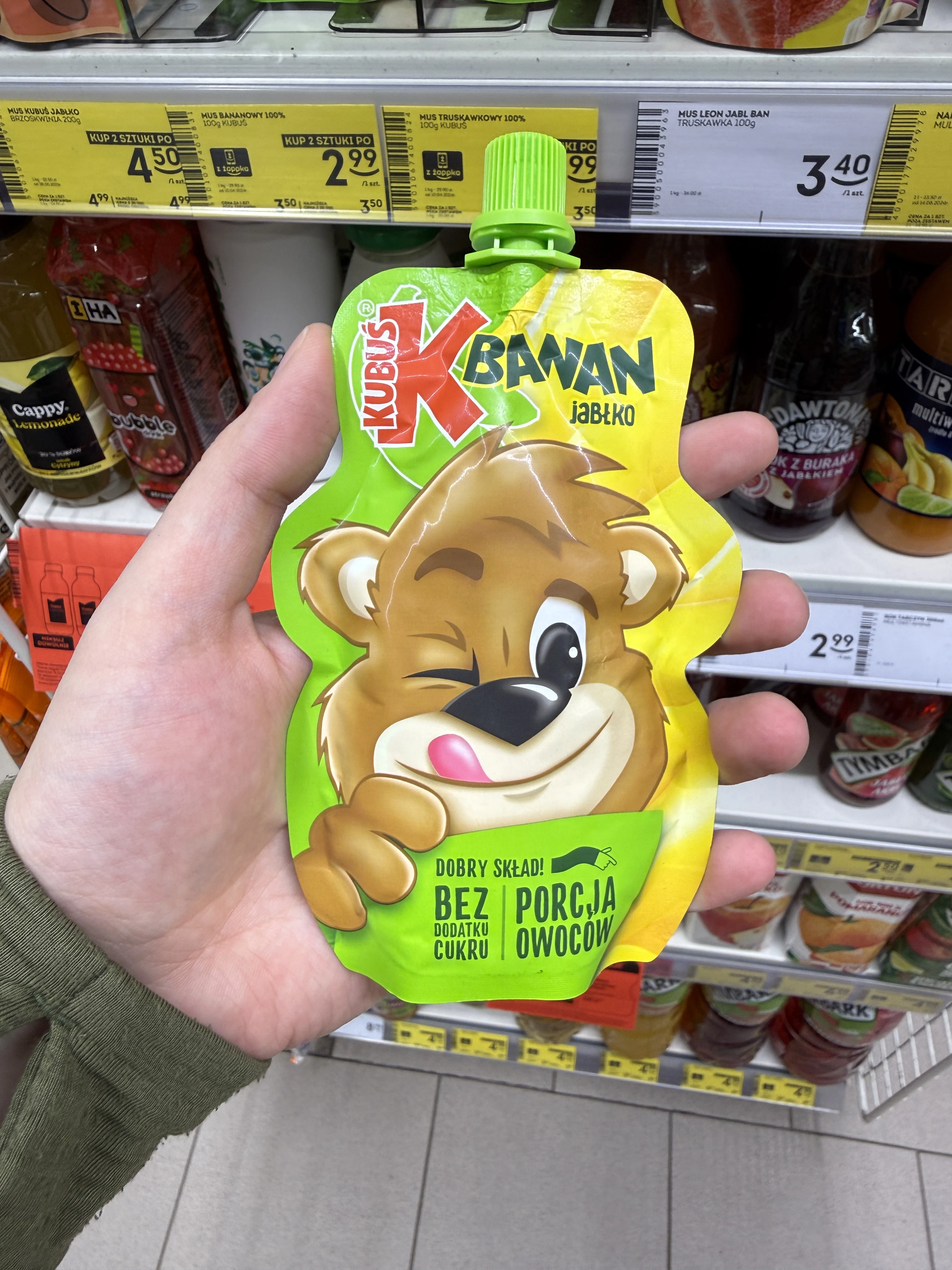 Kubuś Mus 100% banan jabłko | 100g