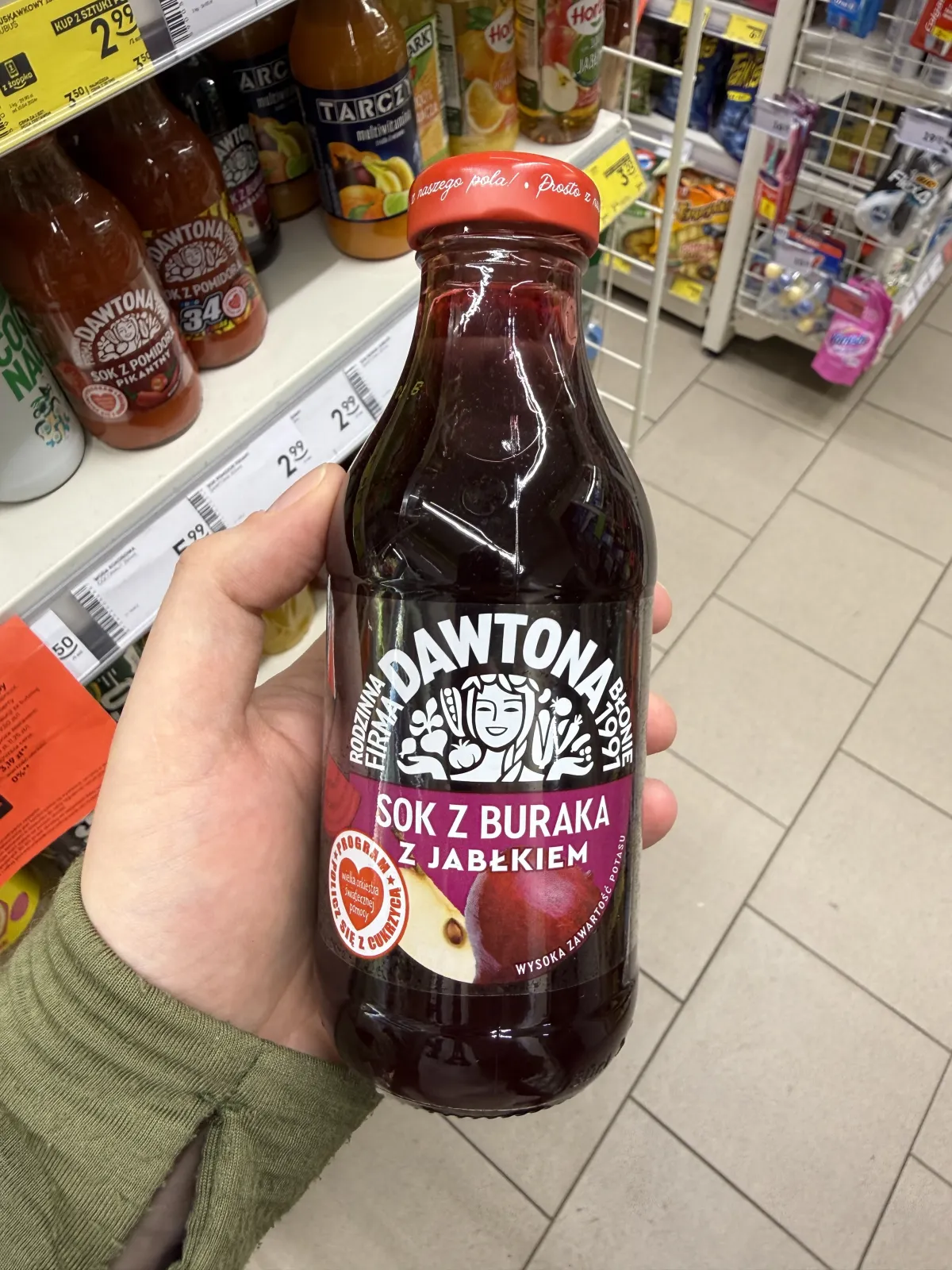 Dawtona Sok z buraków z jabłkiem | 300ml