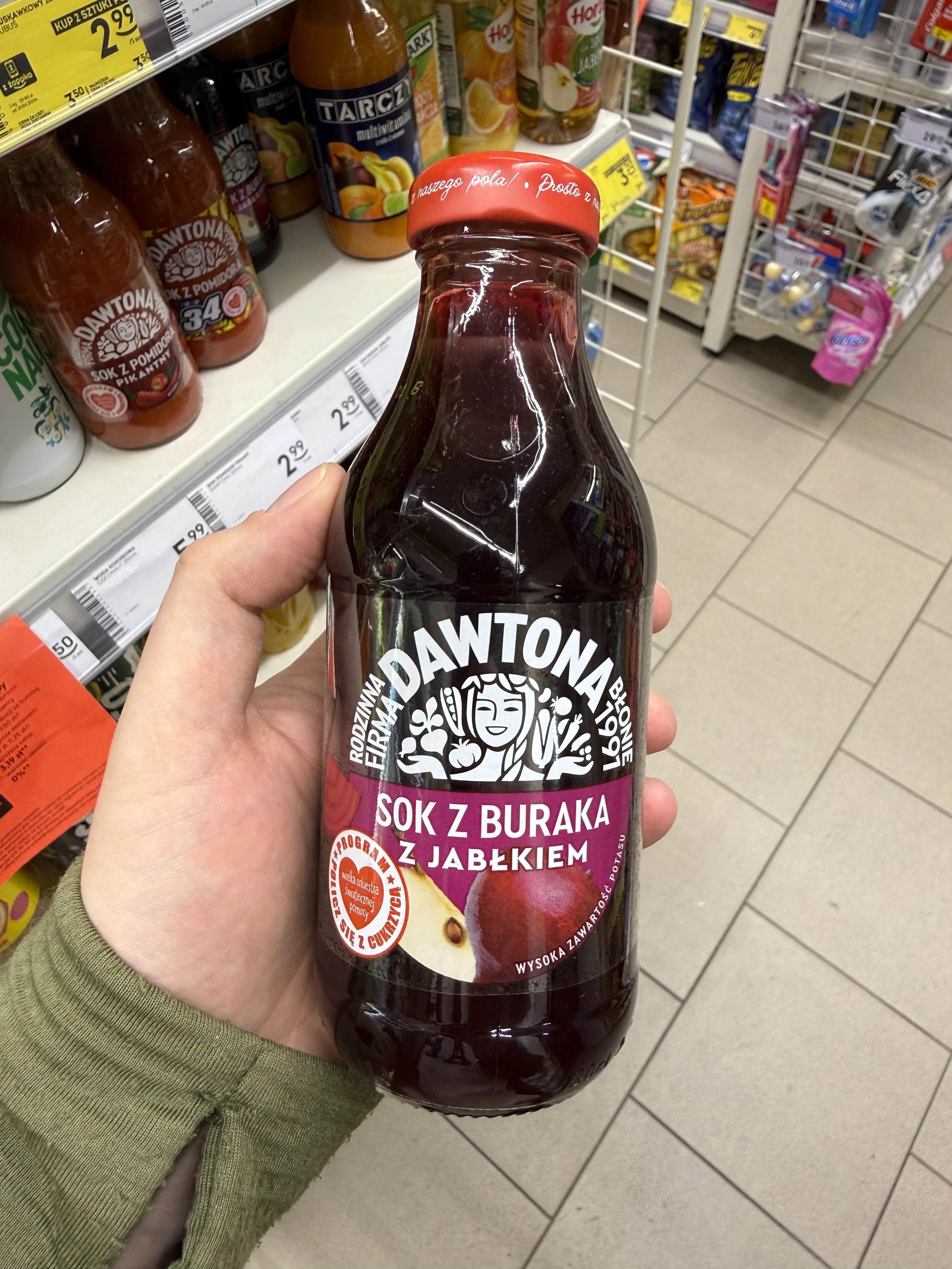 Dawtona Sok z buraków z jabłkiem | 300ml
