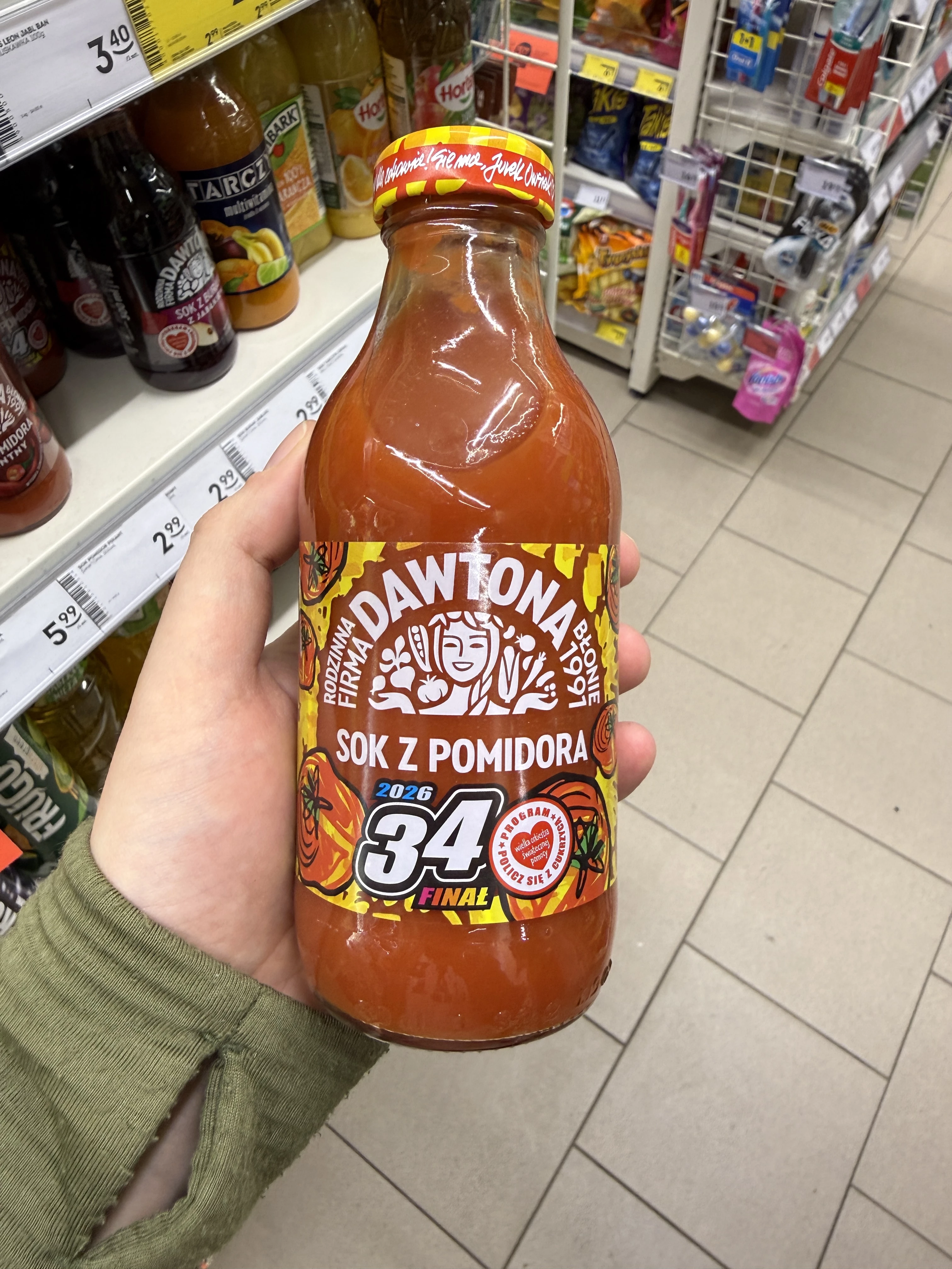 Dawtona Sok pomidorowy (edycja Fundacją Wielka Orkiestra Świątecznej Pomocy) | 300ml