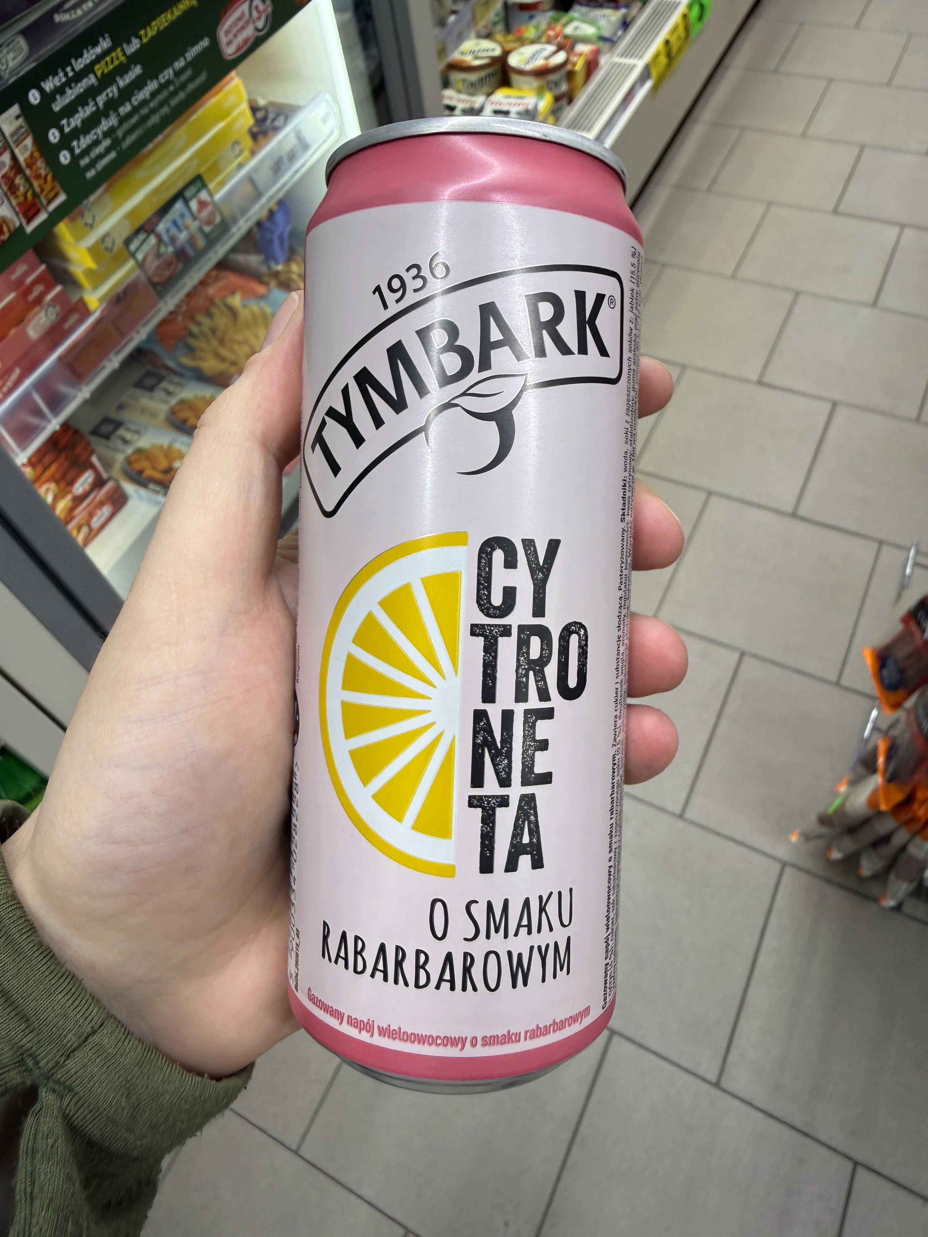 Tymbark Cytroneta Napój gazowany o smaku rabarbarowym | 330ml