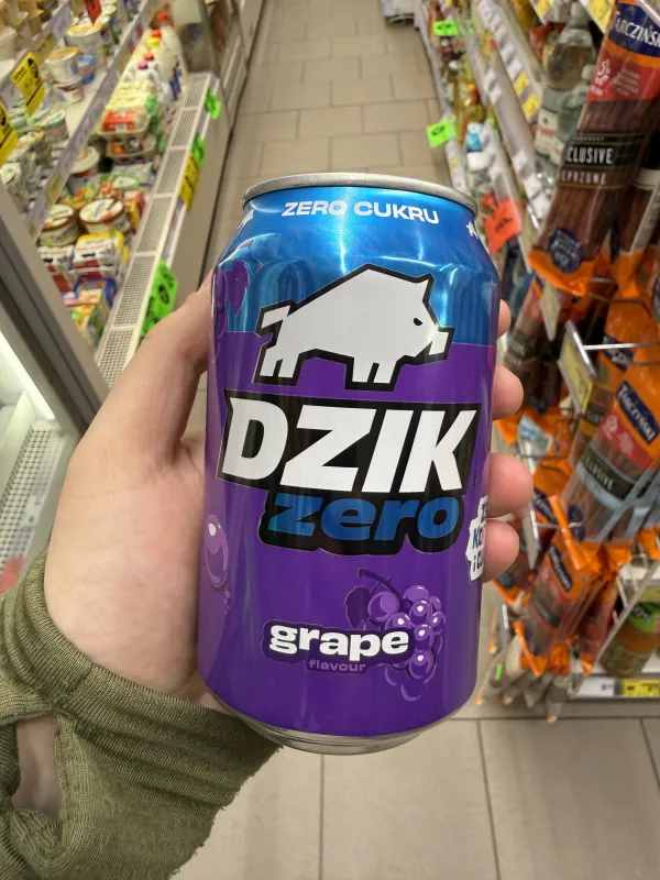 WK DZIK Grape zero cukru o smaku winogrona | 330ml