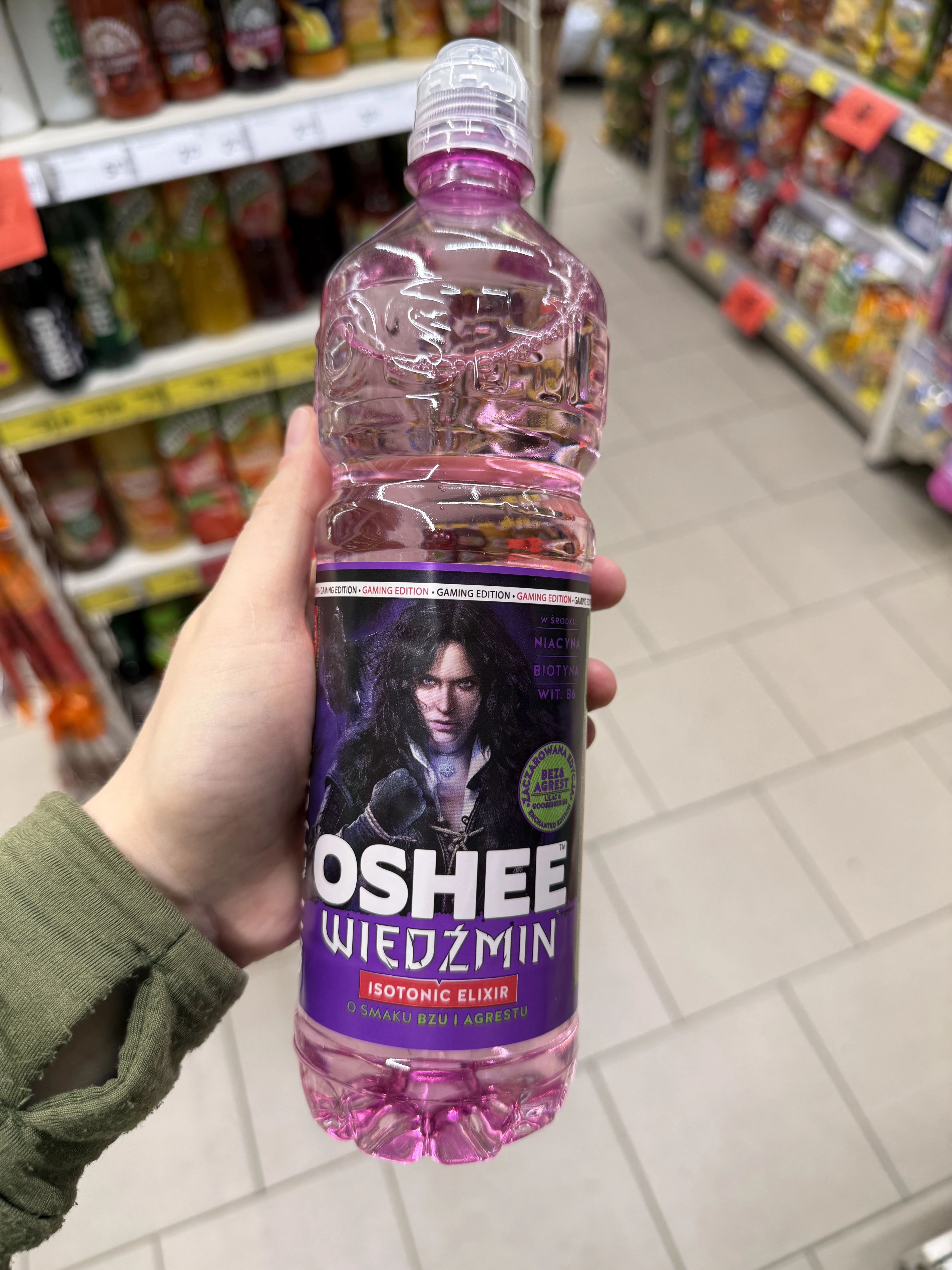 OSHEE WIEDŹMIN Isotonic Elixir o smaku bzu i agrestu | 750ml