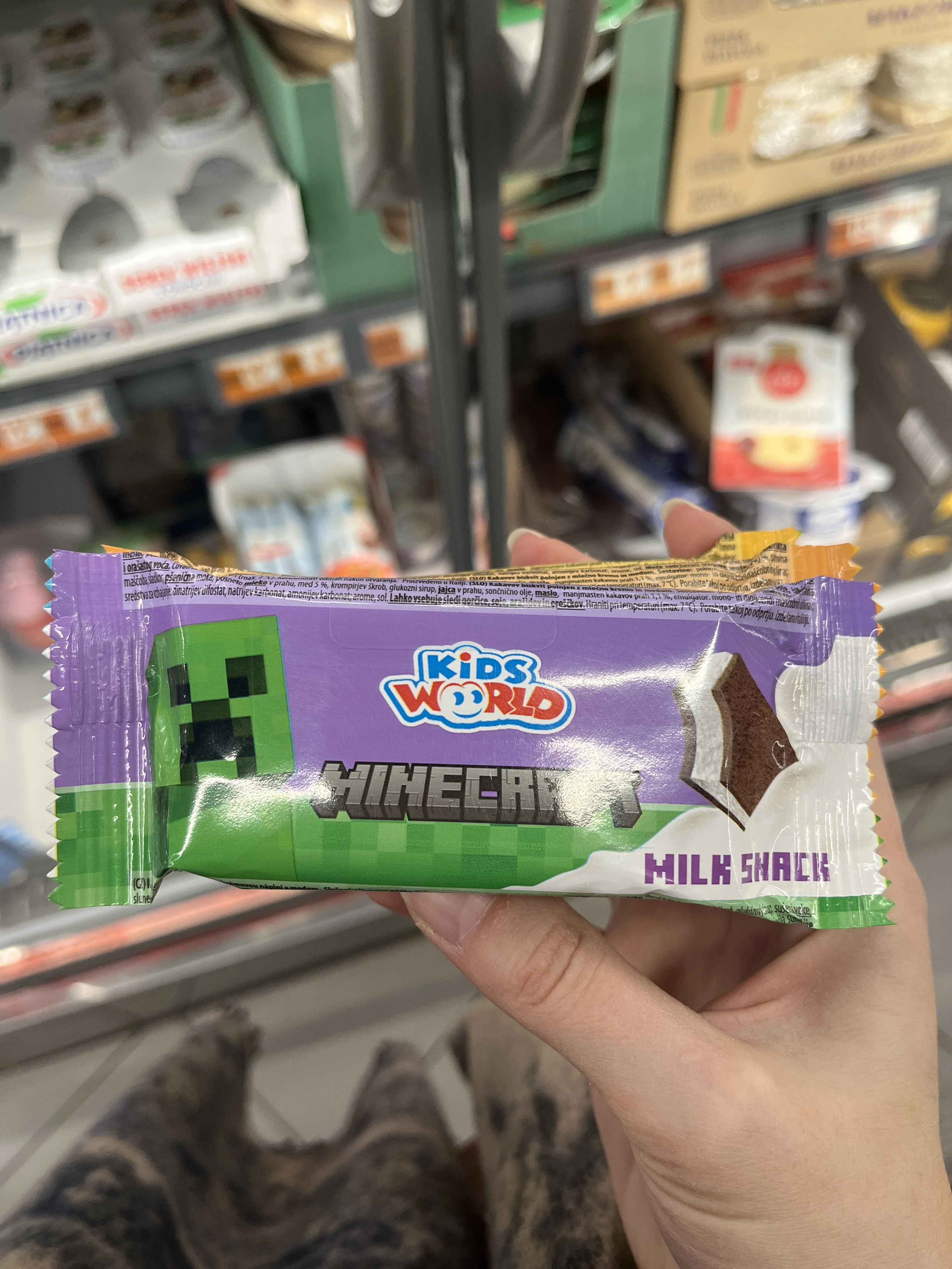 Kids World Minecraft Milk Snack | 84g
