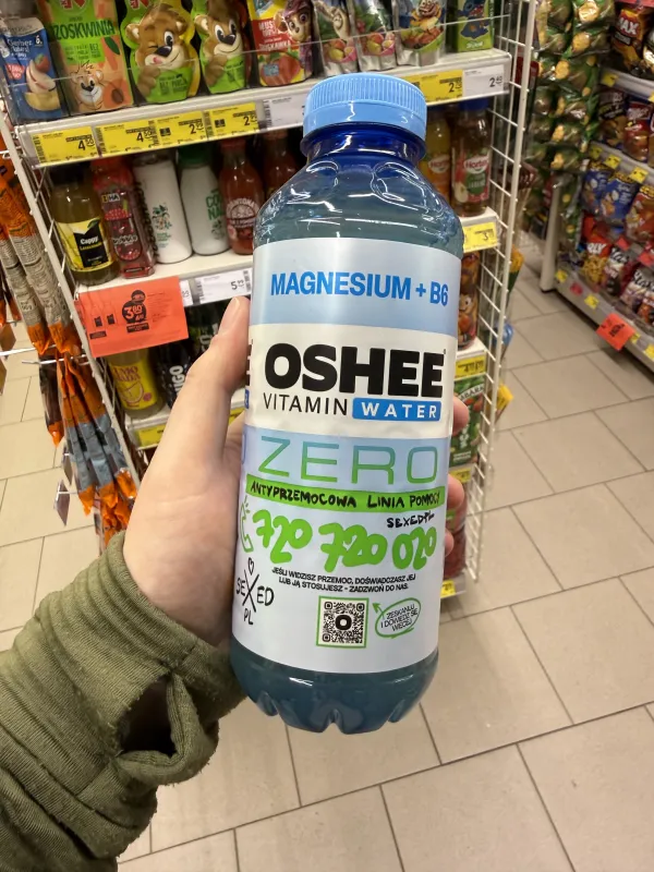 Oshee Vitamin Water Magnez + B6 Zero | 555ml