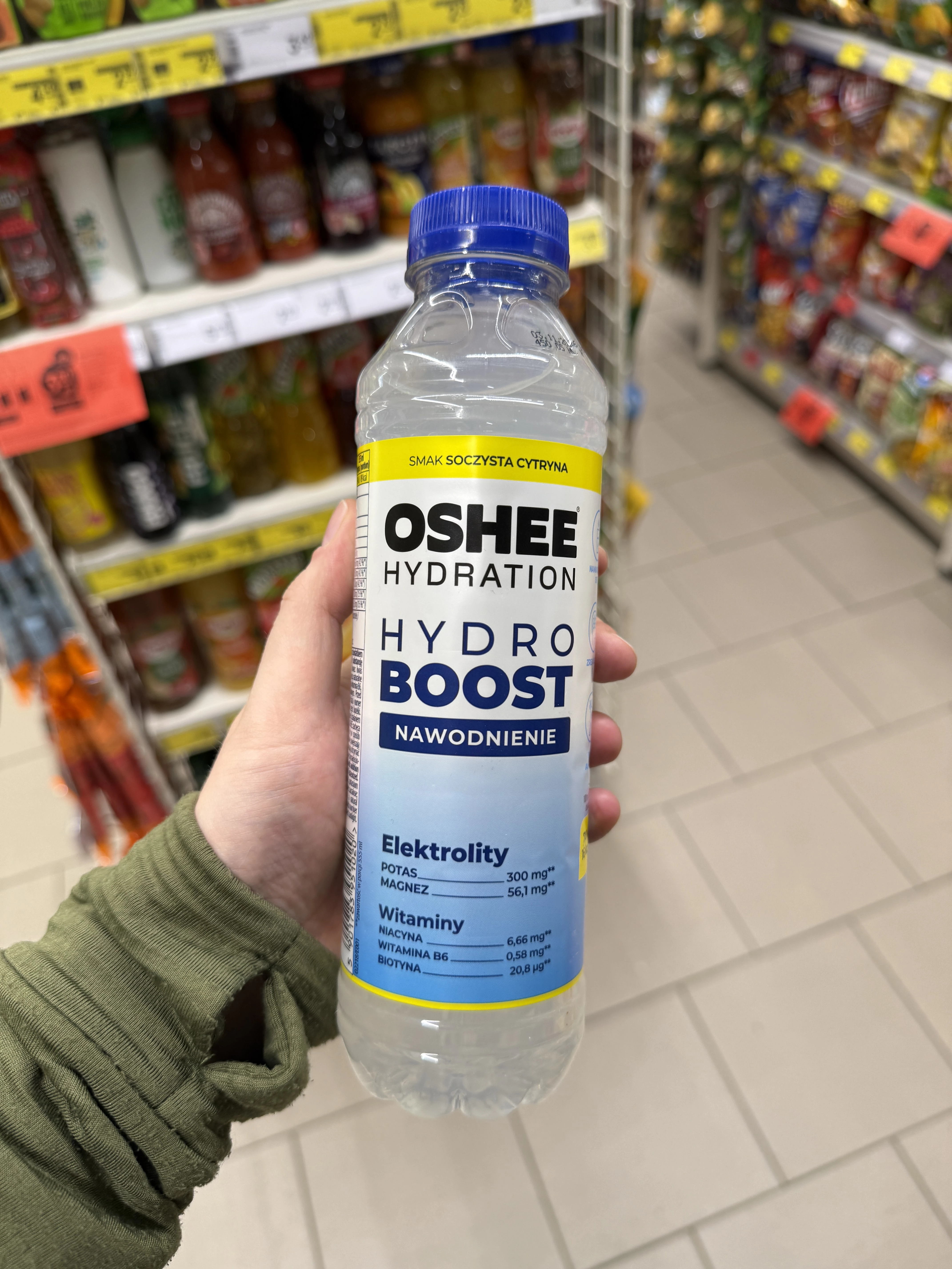 OSHEE HydroBoost Nawodnienie Soczysta Cytryna | 555ml