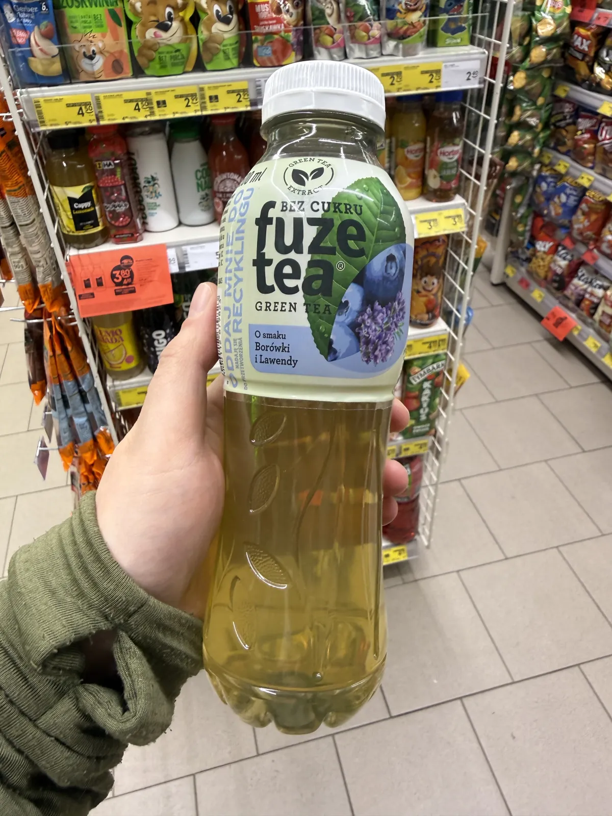 Fuze Tea Napój niegazowany o smaku borówki i lawendy |  500ml