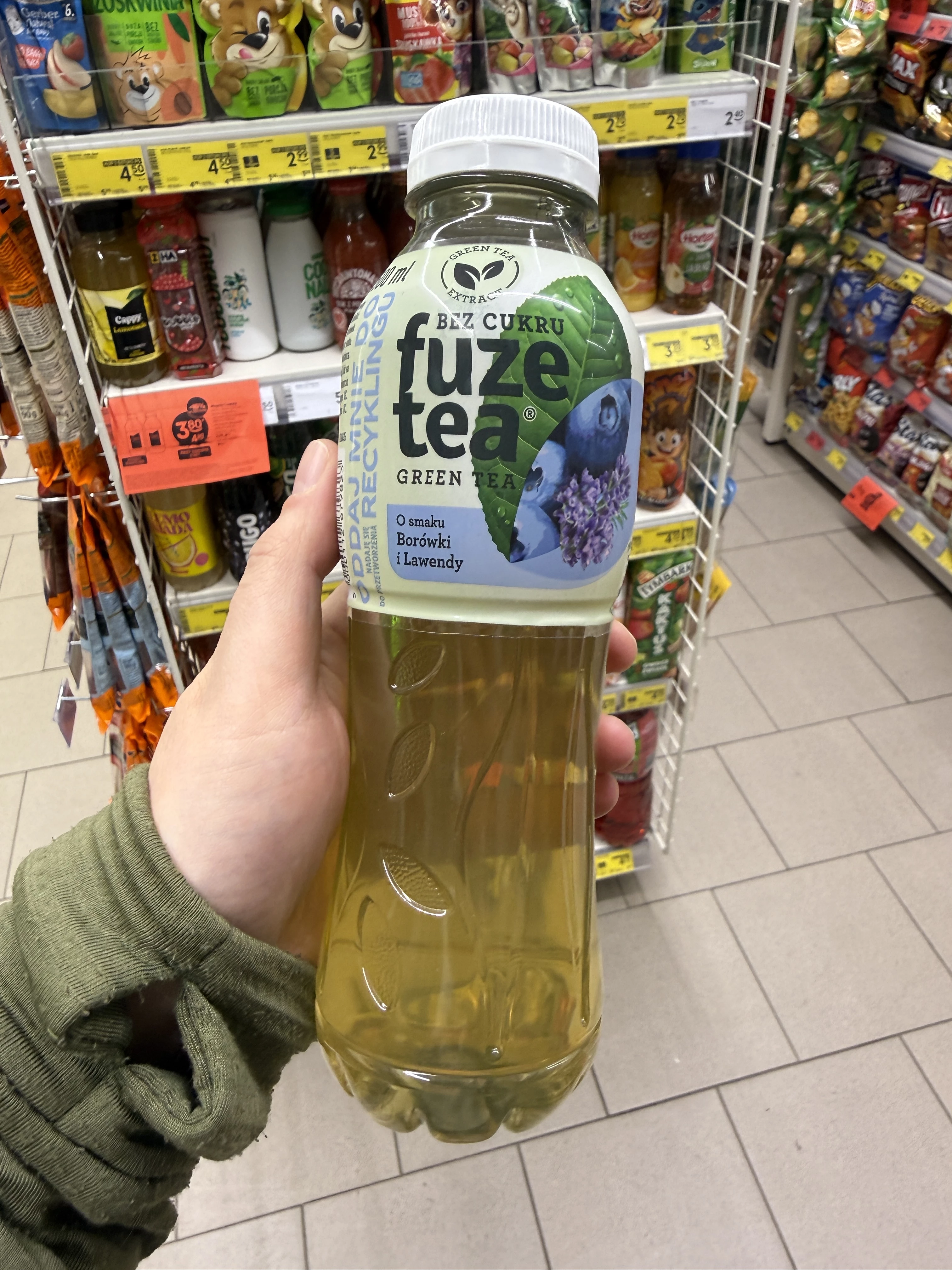 Fuze Tea Napój niegazowany o smaku borówki i lawendy |  500ml