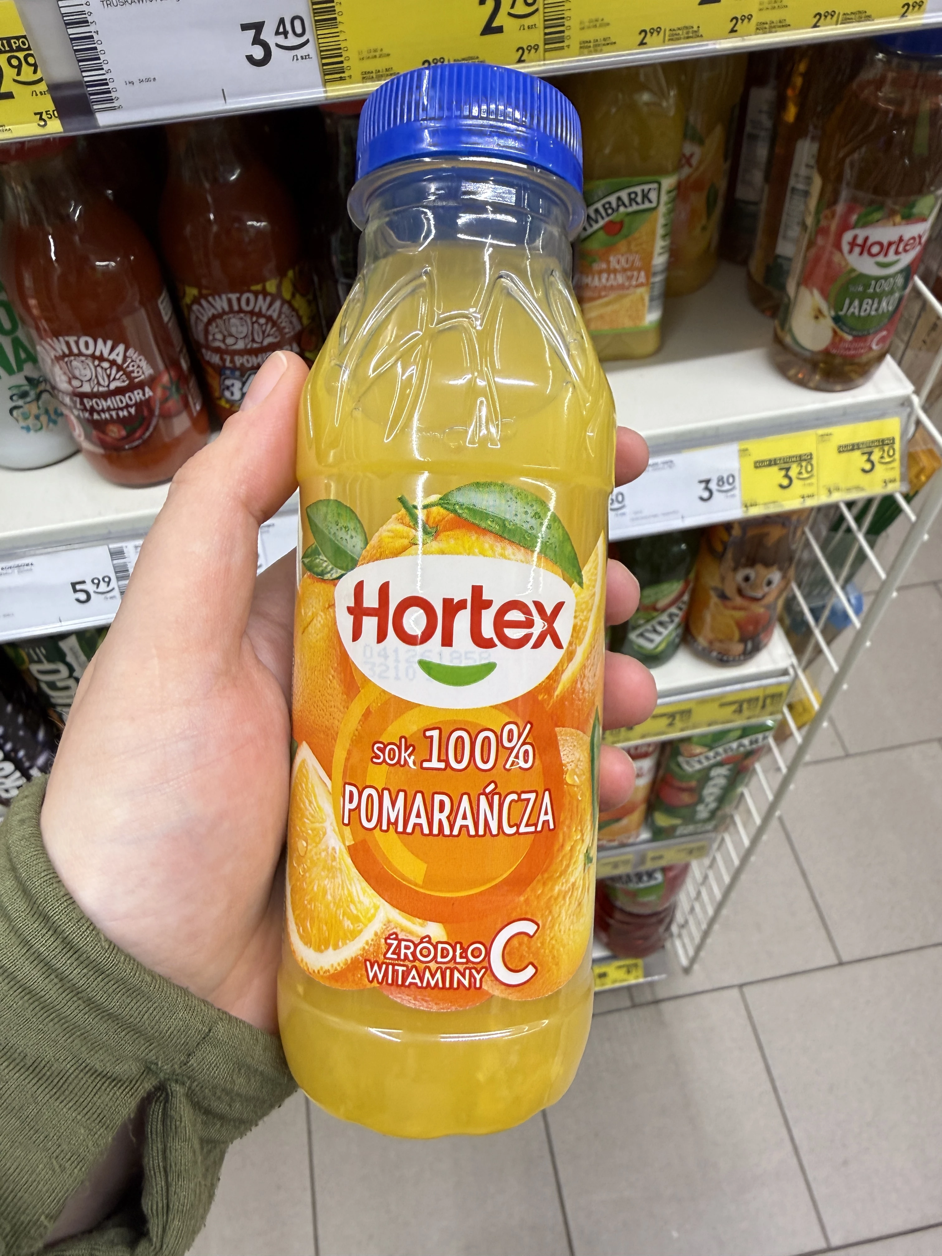 Hortex Sok 100% pomarańcza | 300ml