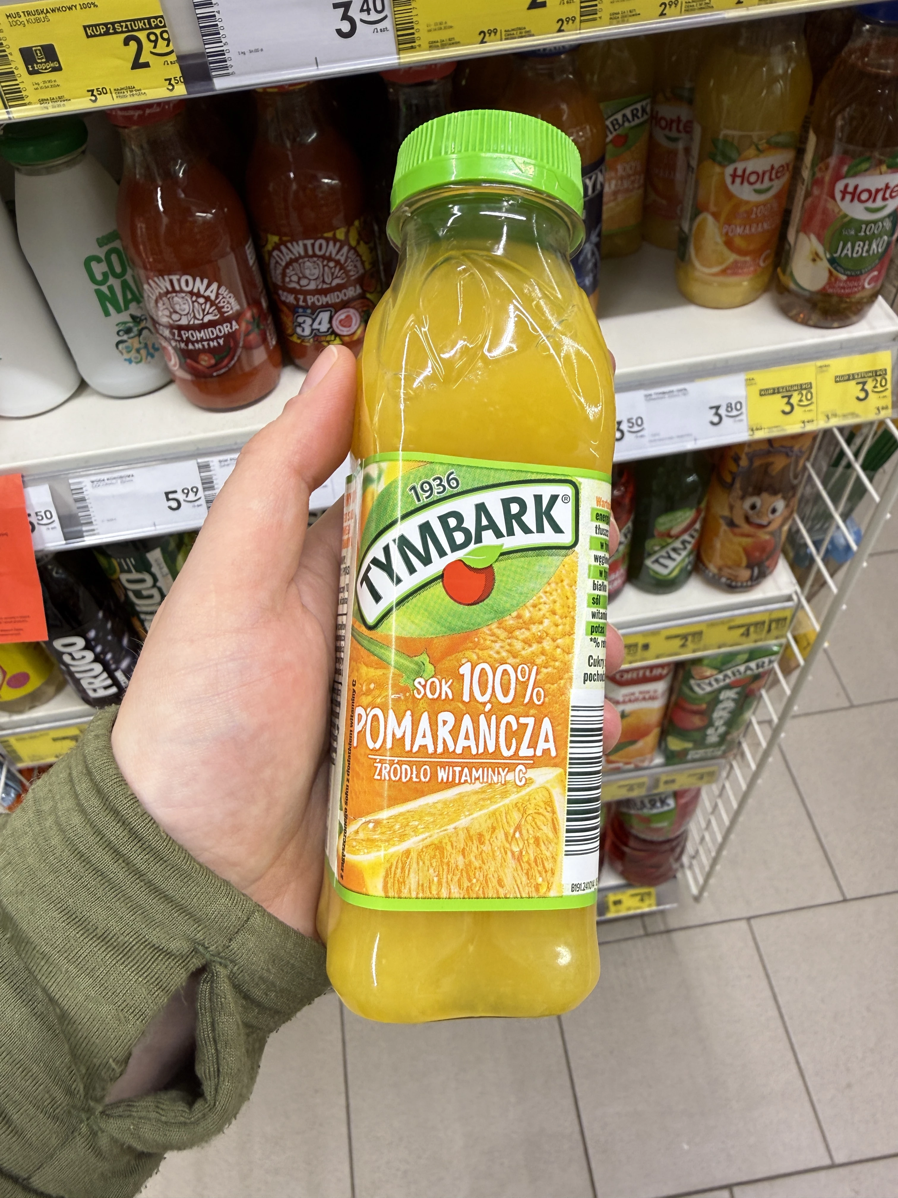 Tymbark sok pomarańczowy 100% | 300ml