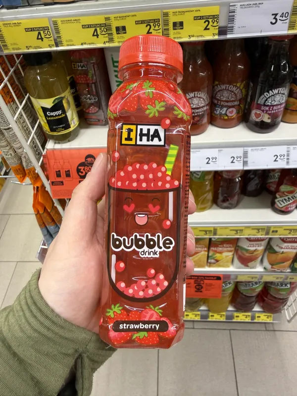 IHA Bubble Drink Strawberry | 300ml