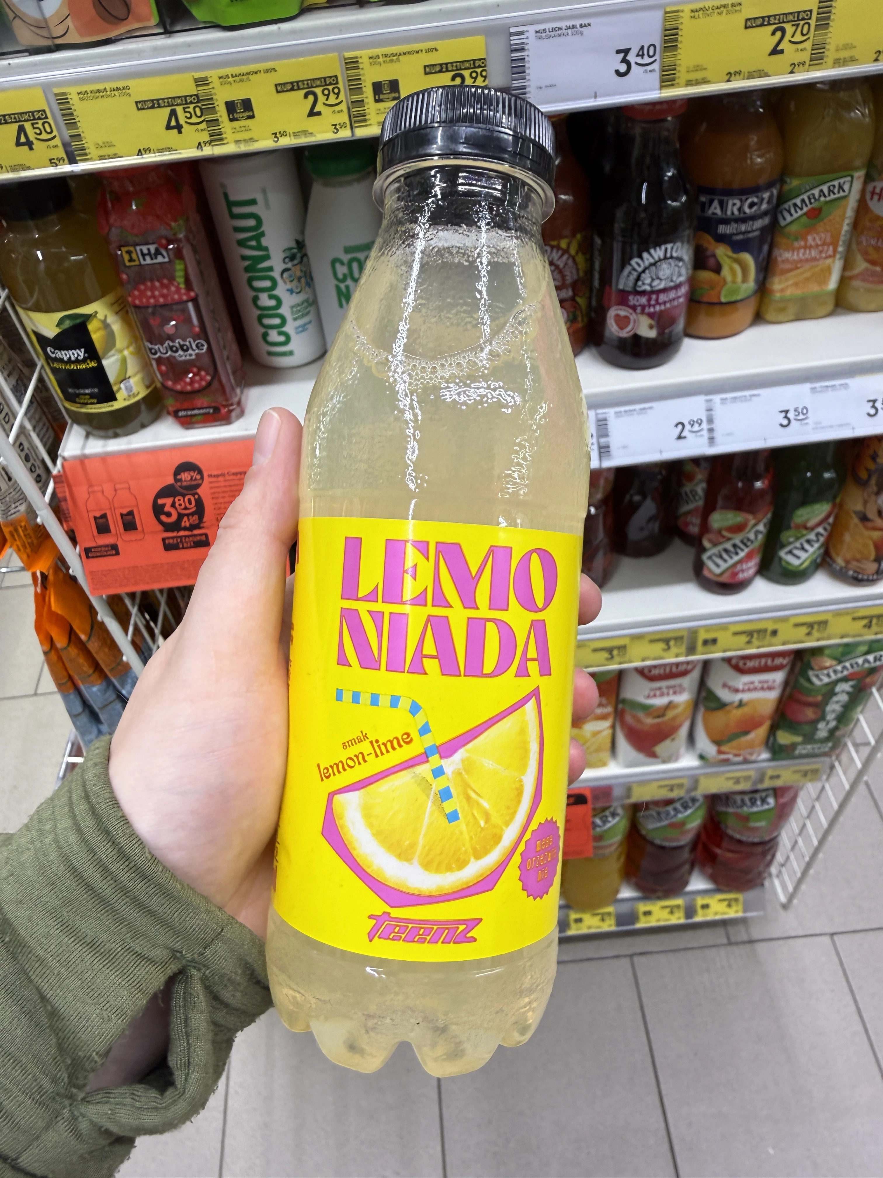 Teenz Lemoniada niegazowana smak cytryna-limonka