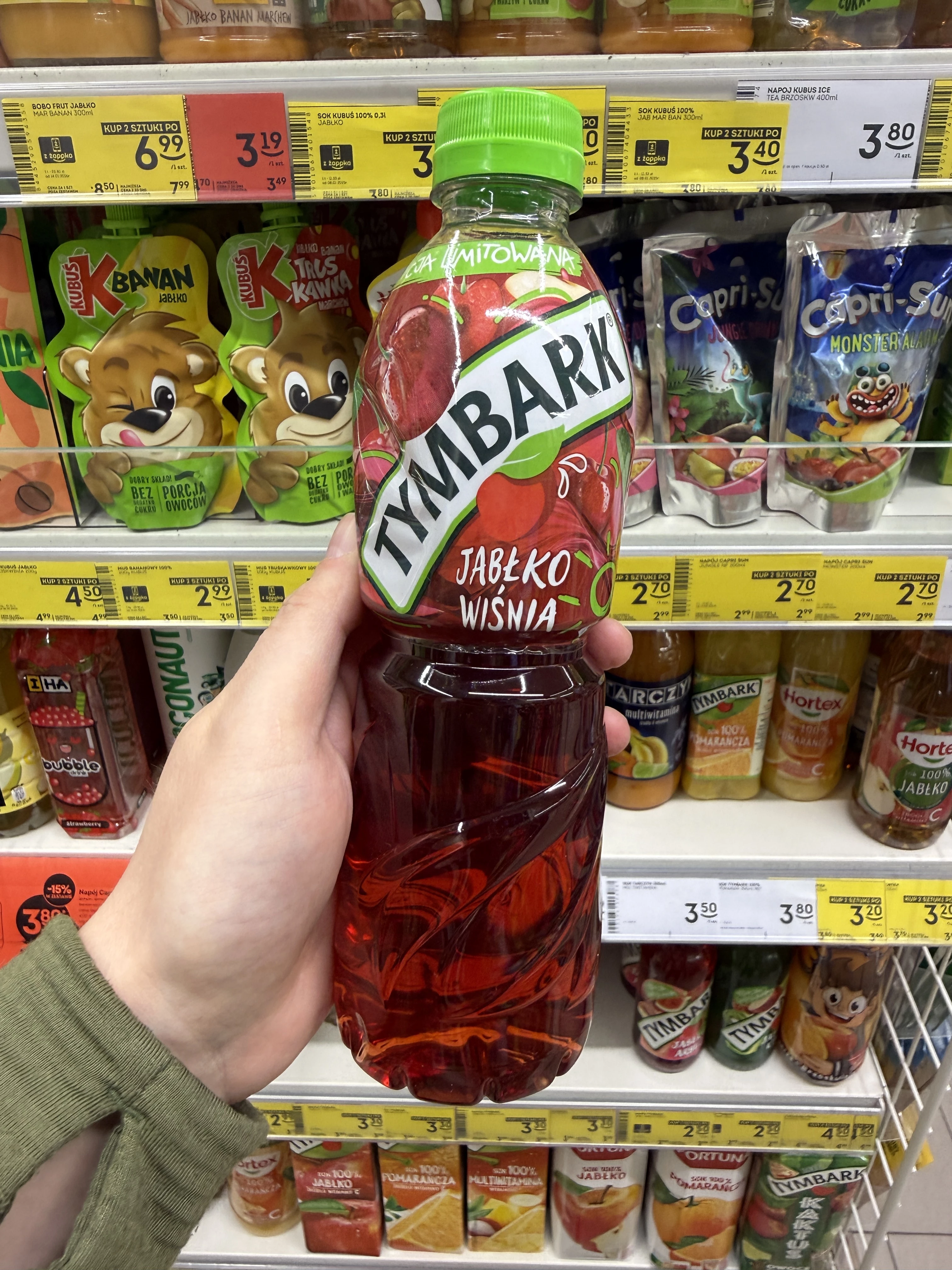 Tymbark Napój jabłko wiśnia | 500ml