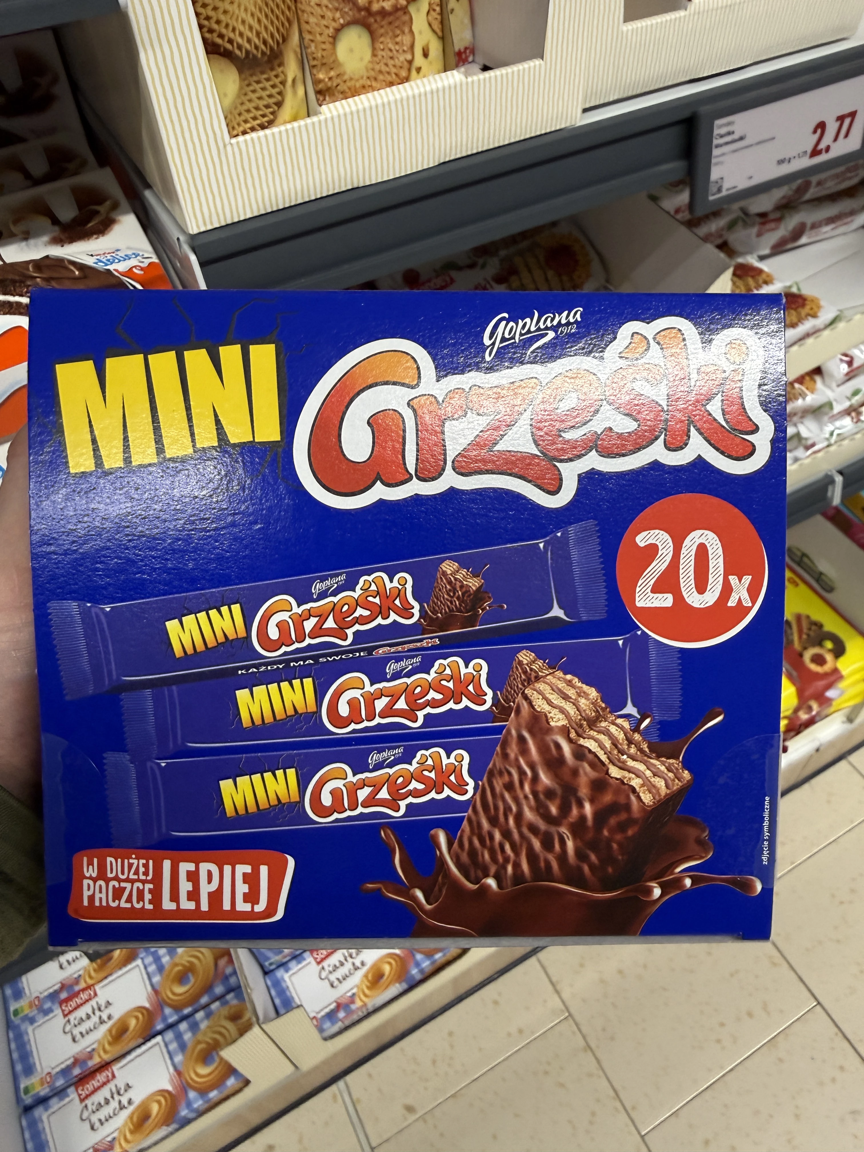 Goplana Grześki Mini w czekoladzie | 20x20g / 400g
