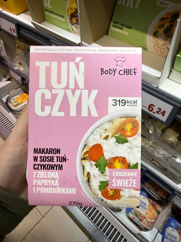 Body Chief Tuńczyk – makaron w sosie tuńczykowym | 270g
