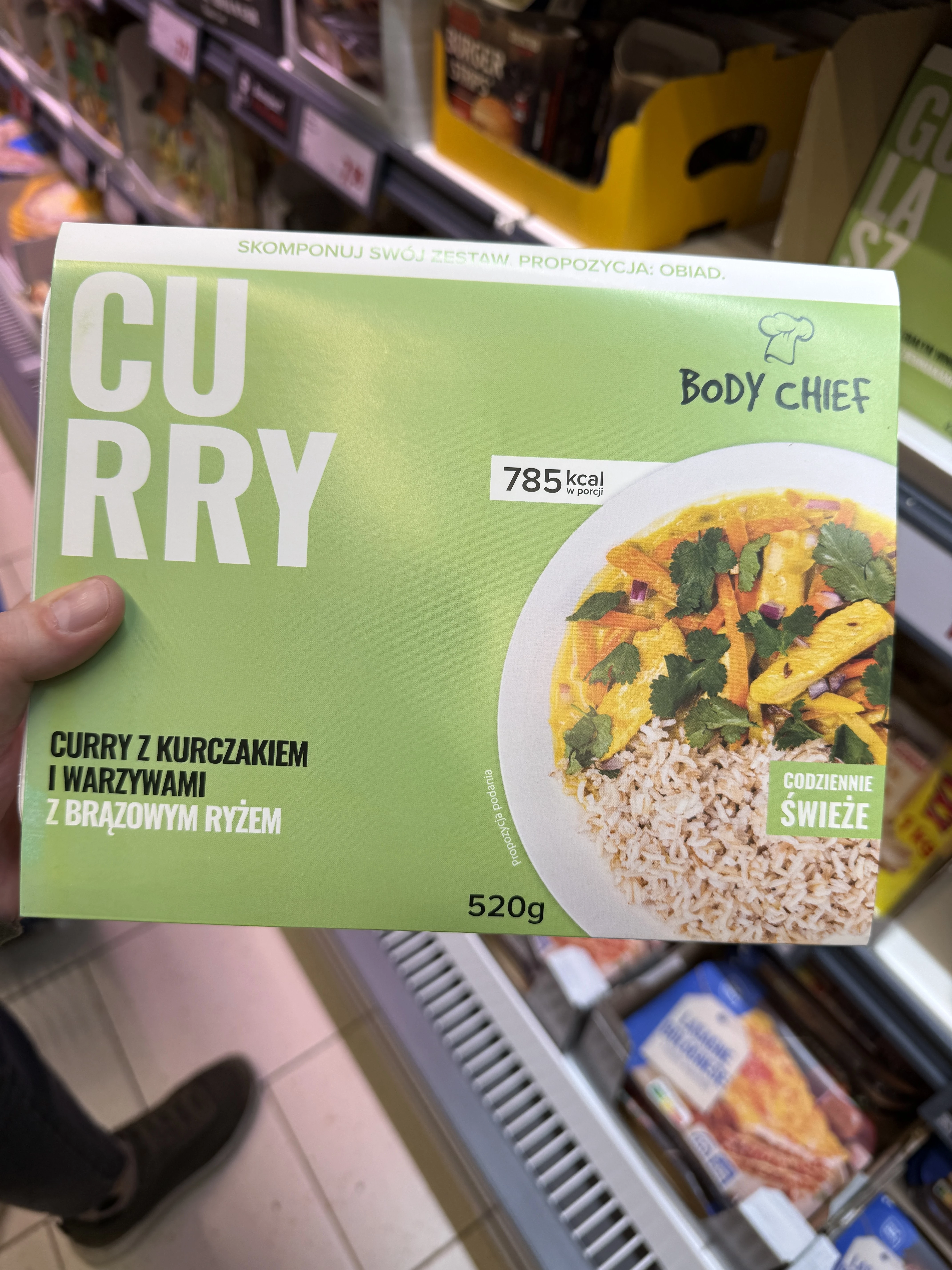 Body Chief Curry z kurczakiem i warzywami z brązowym ryżem | 520g