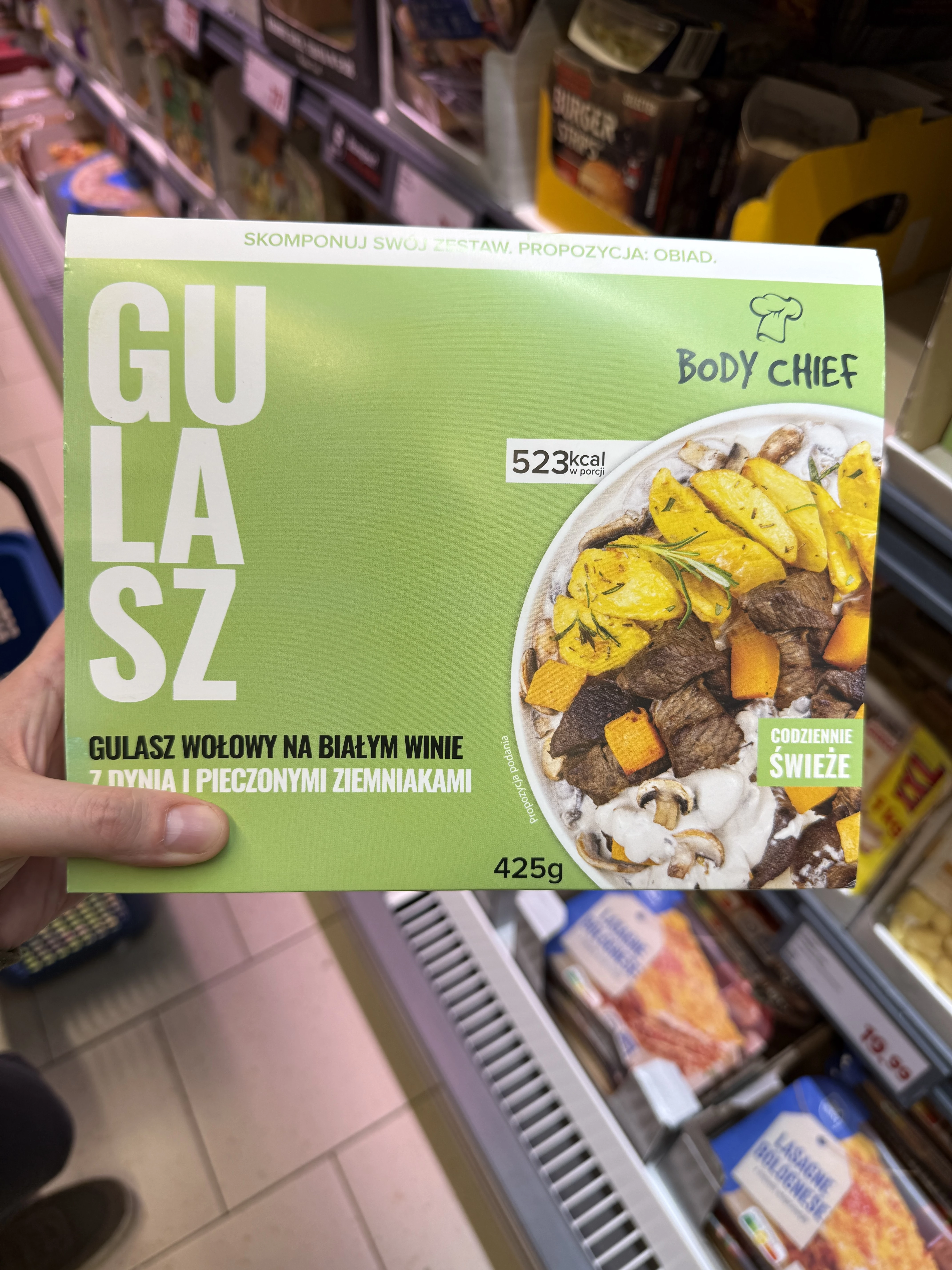 Body Chief Gulasz wołowy na białym winie z dynią i pieczonymi ziemniakami | 425g
