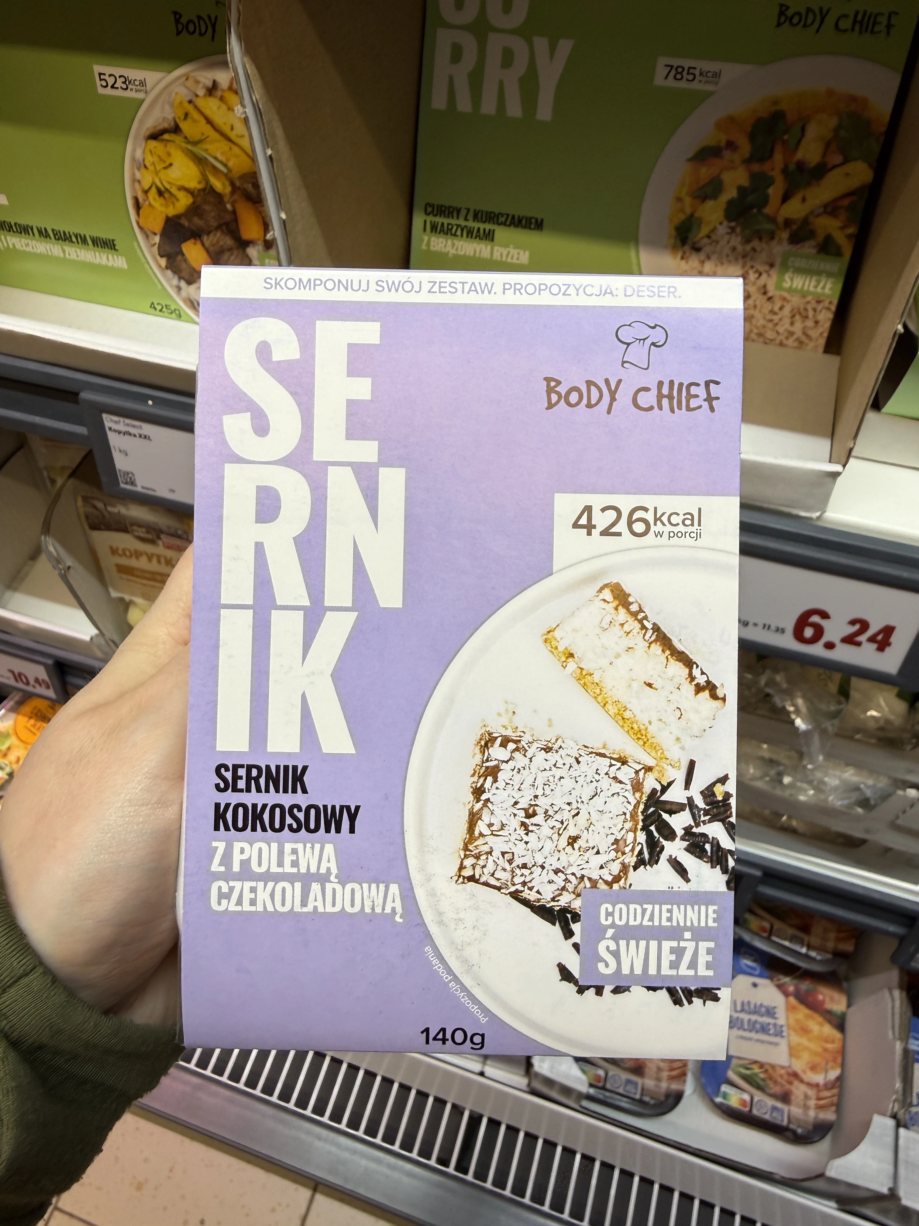 Body Chief Sernik kokosowy z polewą czekoladową | 140g