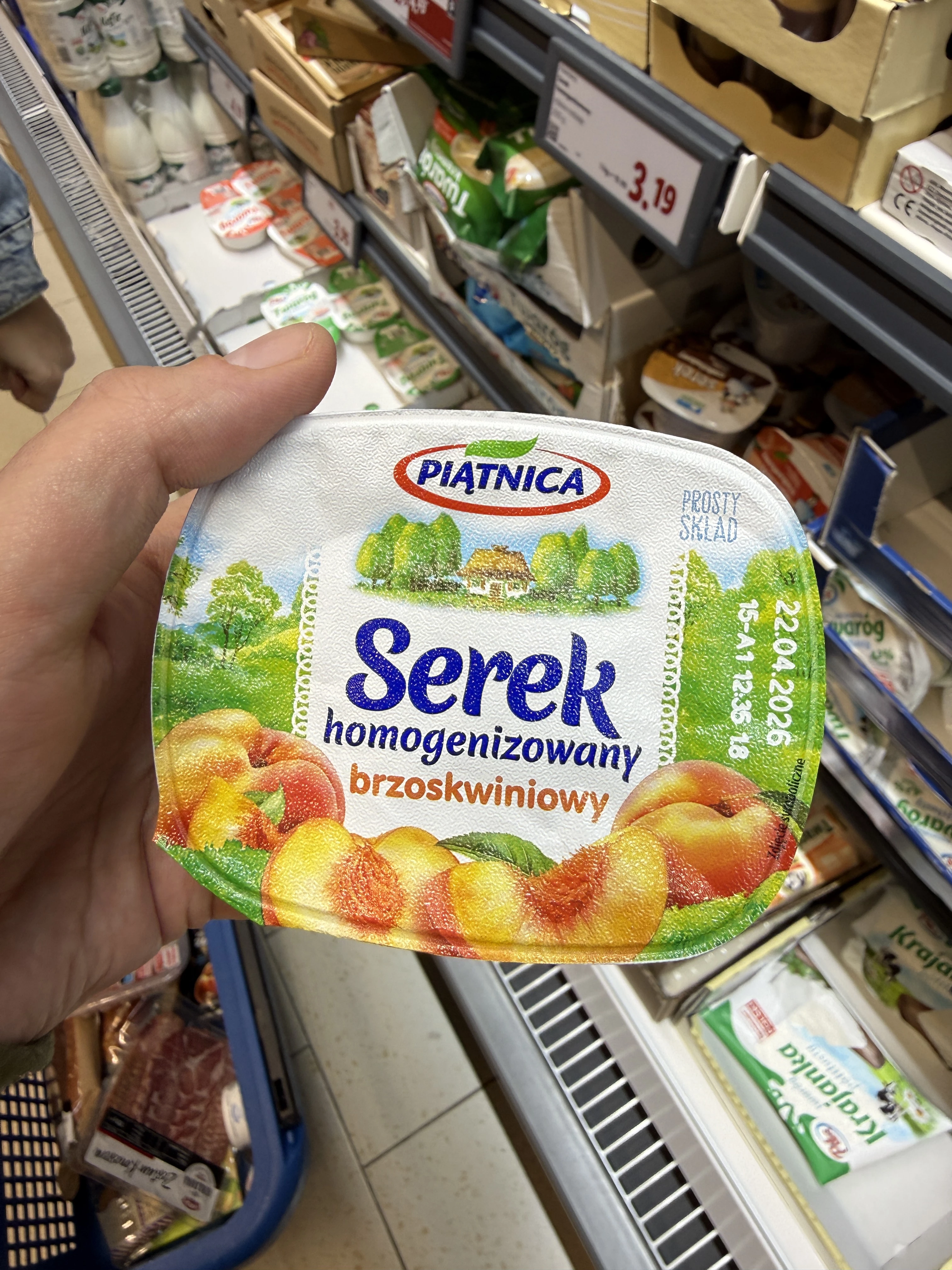 Piątnica Serek homogenizowany brzoskwiniowy | 150g