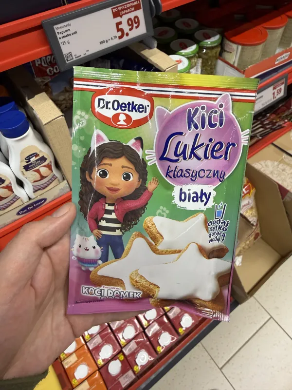 Dr. Oetker Lukier Kici Gabi klasyczny biały | 70g