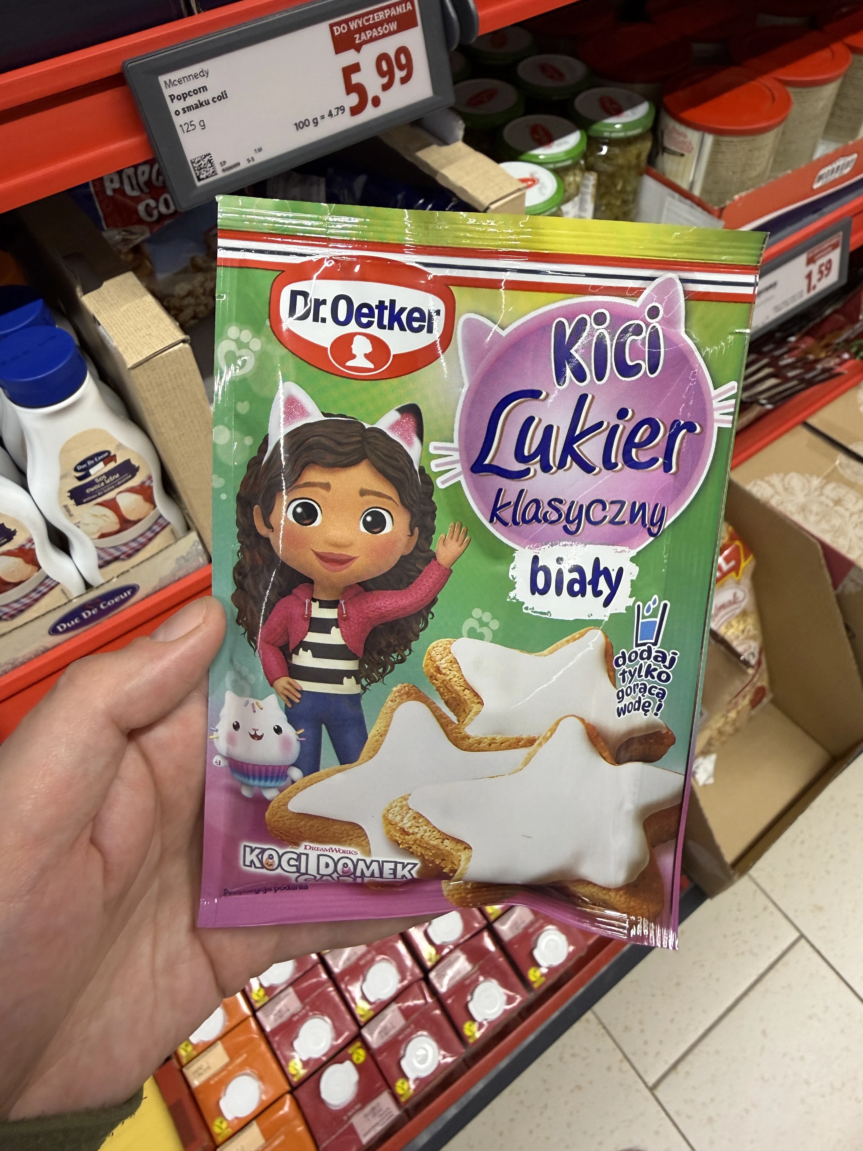 Dr. Oetker Lukier Kici Gabi klasyczny biały | 70g