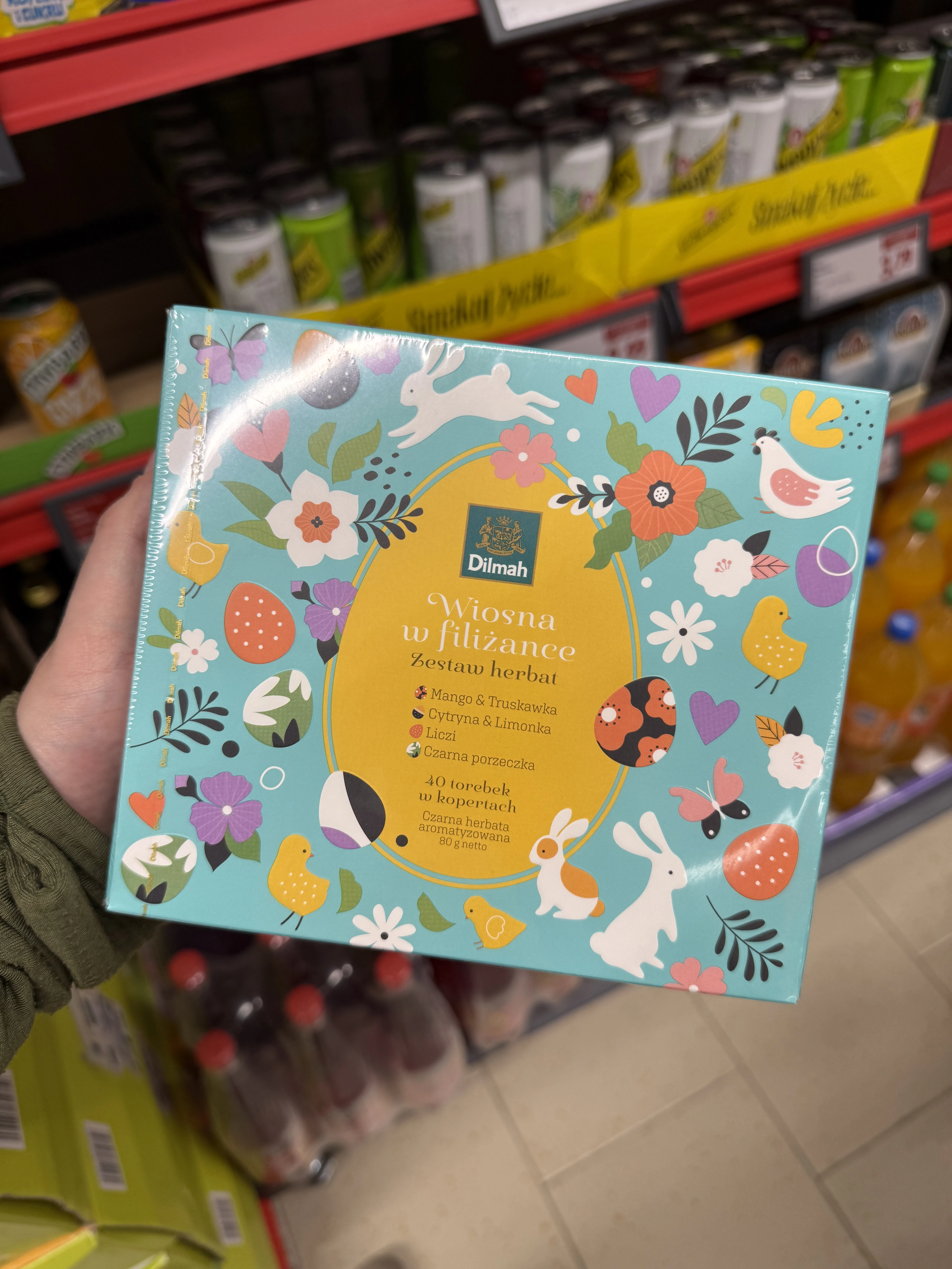 Dilmah Zestaw herbat Wiosna w filiżance 40 torebek (w kopertach) | 80g