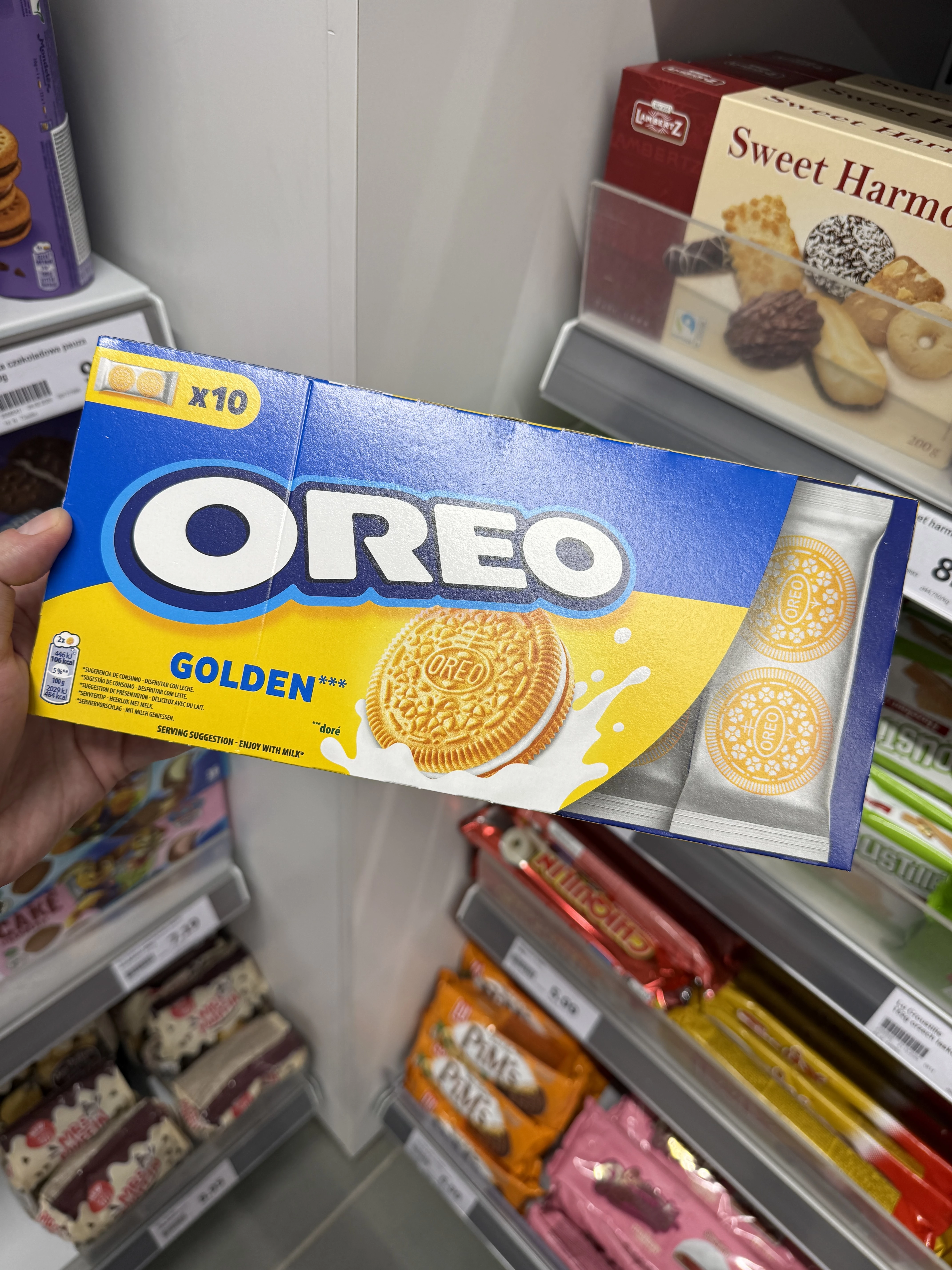 Oreo Golden Ciastka z nadzieniem o smaku waniliowym | 220g