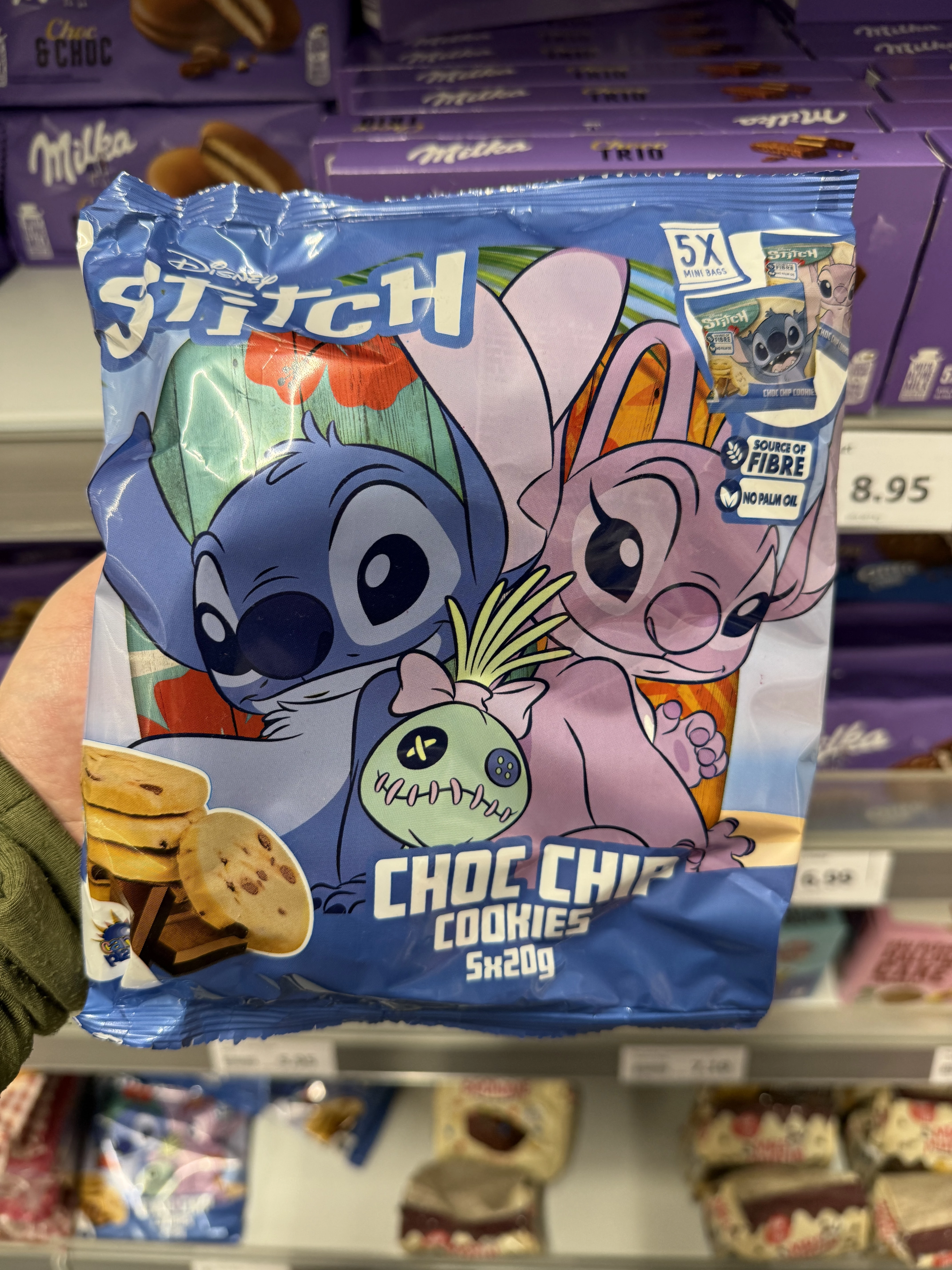 Disney Stitch Choc Chip Cookies | 5x20g / 100g
